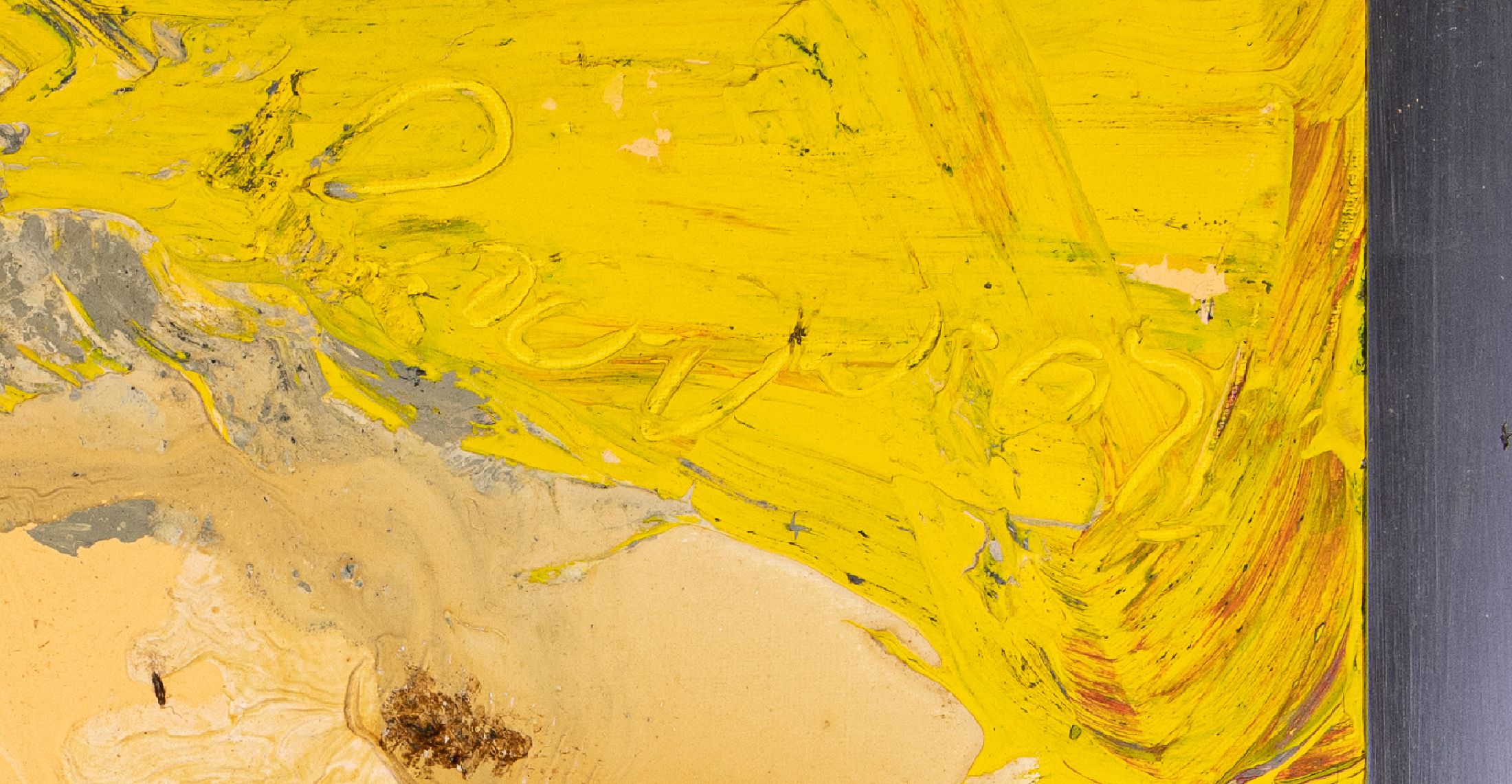 Detail a: Beat Rosenberg, geb. 1954, Kanton Aargau/ Schweiz-lebt und arbeitet an der Algarve/ Portugal, bekannter schweizer Maler der abstrakten Moderne und ...