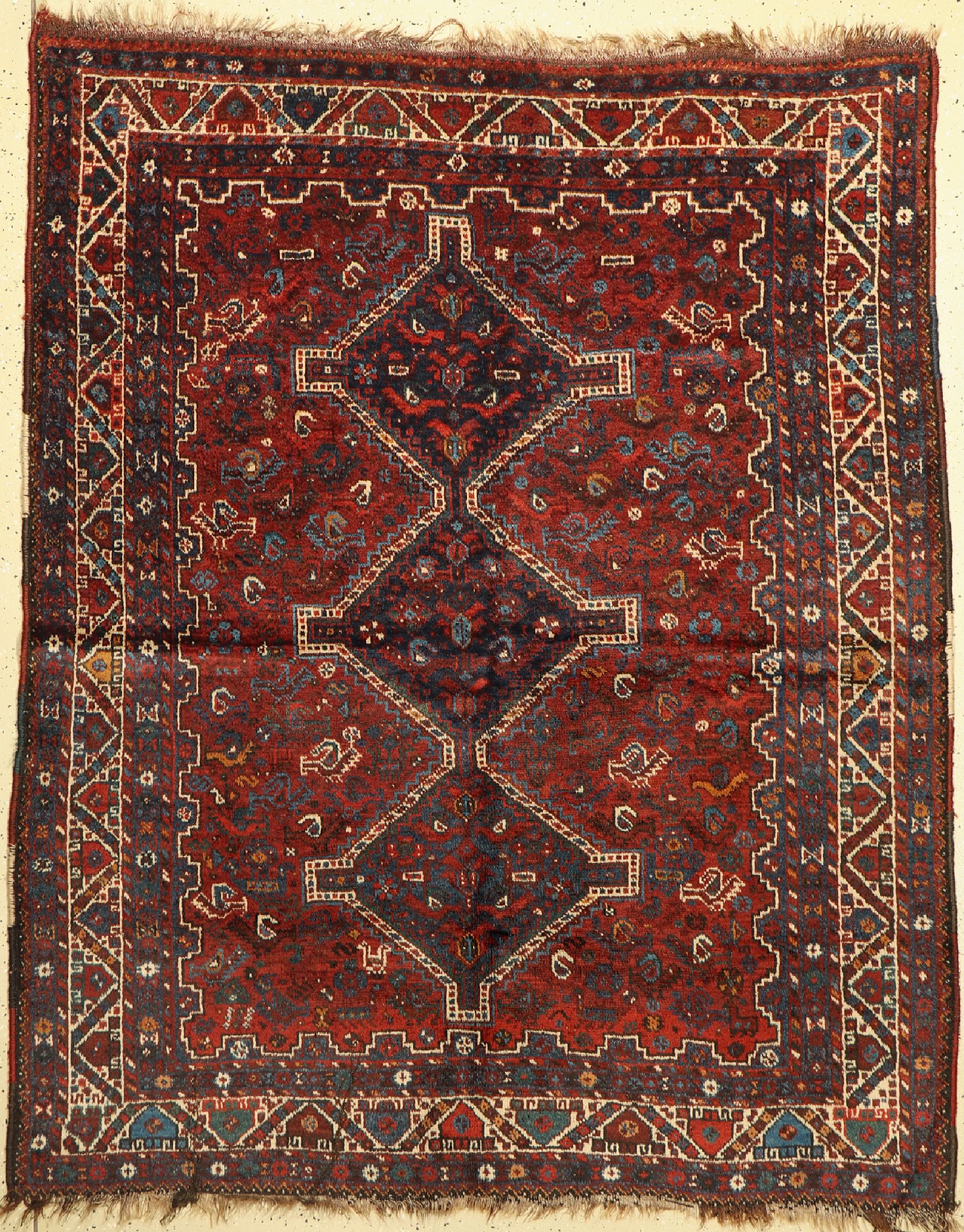 Ghaschgai, Persien, um 1950, Wolle auf Wolle, ca. 201 x 162 cm, EHZ: 3
