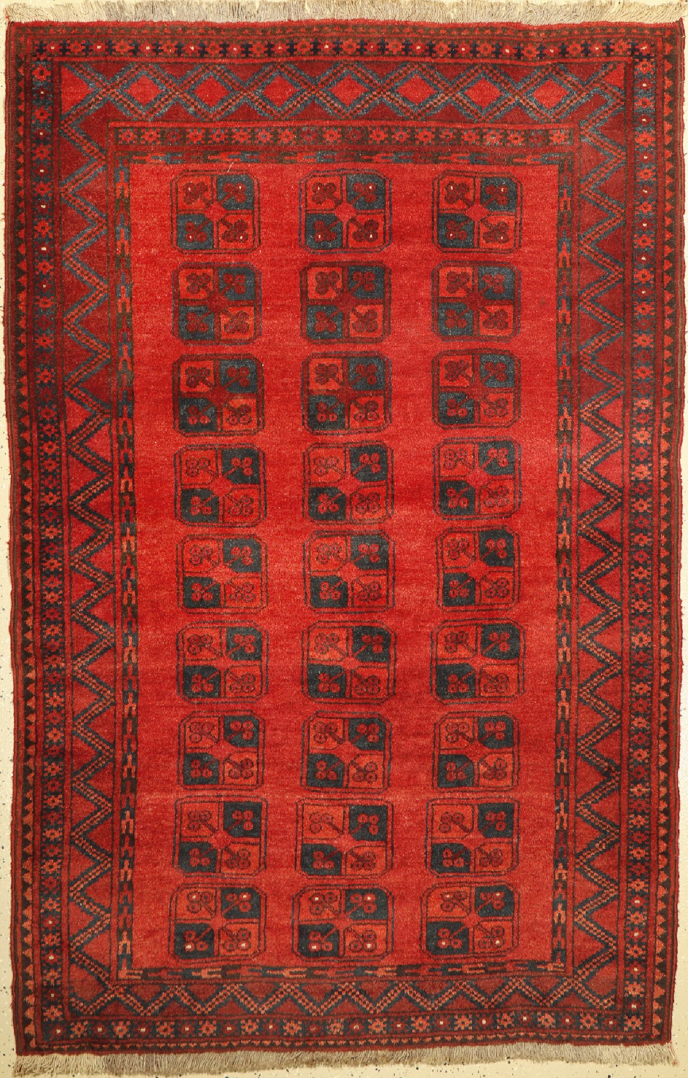 Ersari, Afghanistan, ca. 60 Jahre, Wolle auf Wolle, ca. 200 x 130 cm, EHZ: 2