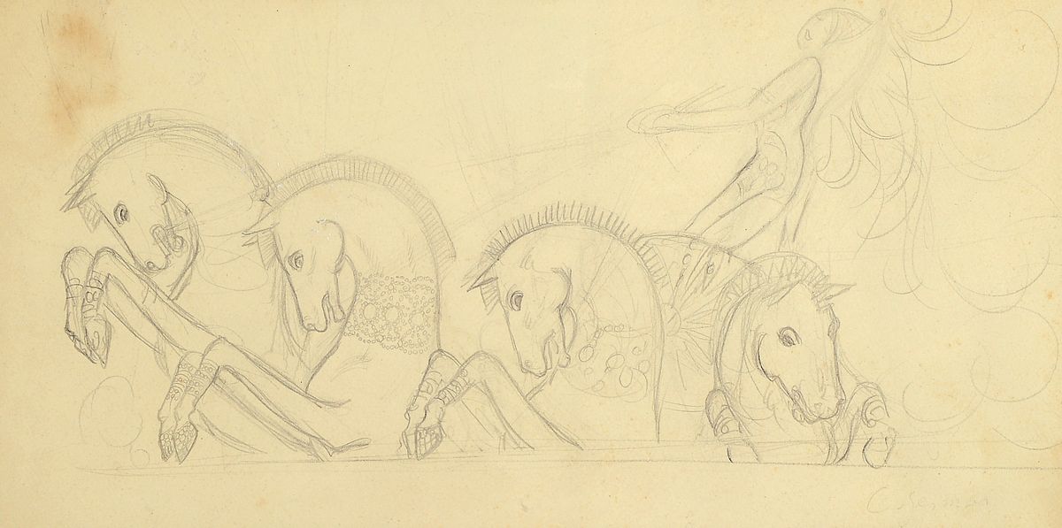 Charles Gesmar, 1900-1928, bekannter französischer Bildender Künstler, speziell Modezeichnungen des Art deco in Paris, u.a. vertreten in der Revue ...