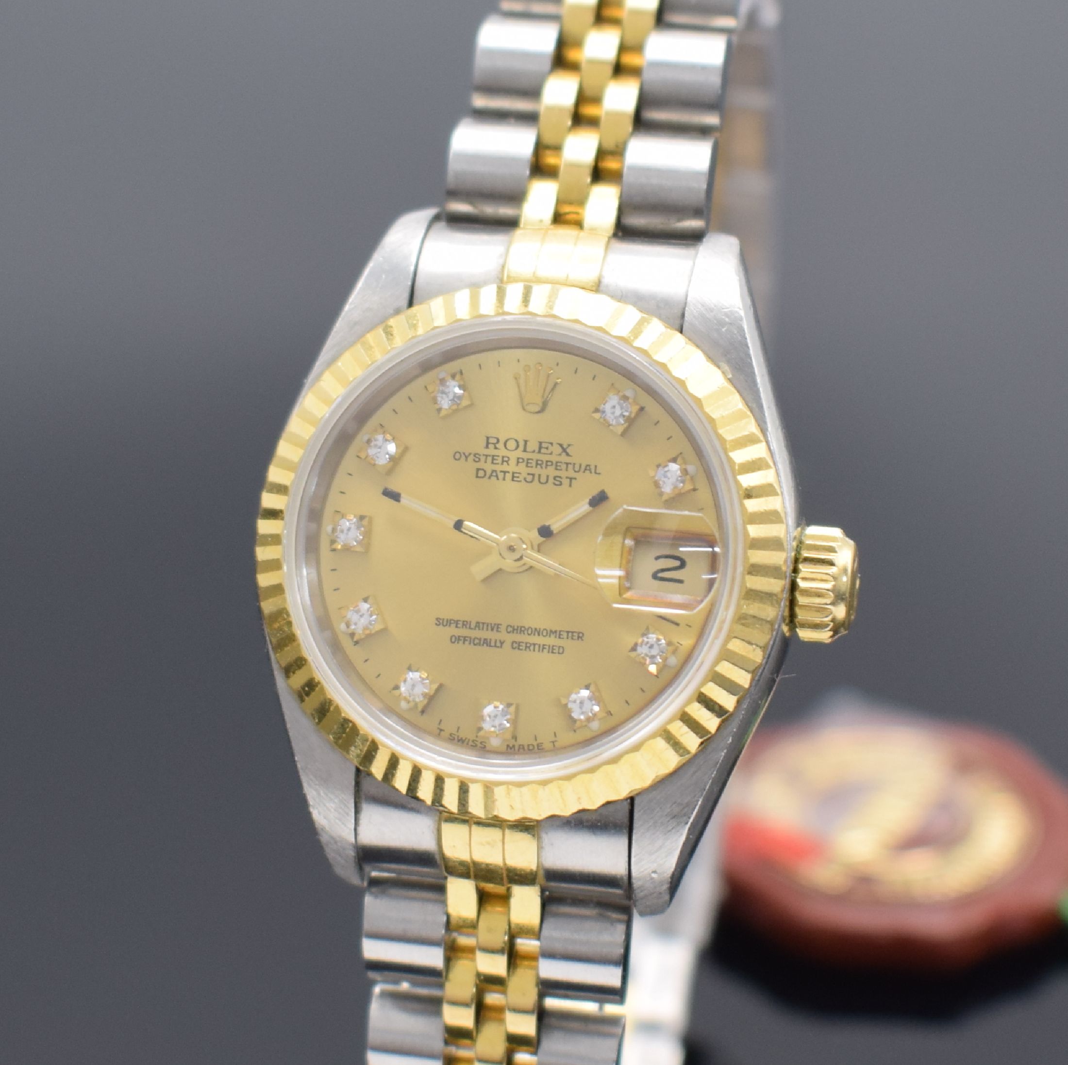 Detail a: ROLEX Damenarmbanduhr Oyster Perpetual Datejust Referenz 69173, Automatik, LC 100, X-Serie, verschr. Geh. in Edelstahl & Gold komb. inkl. Jubileeband ...