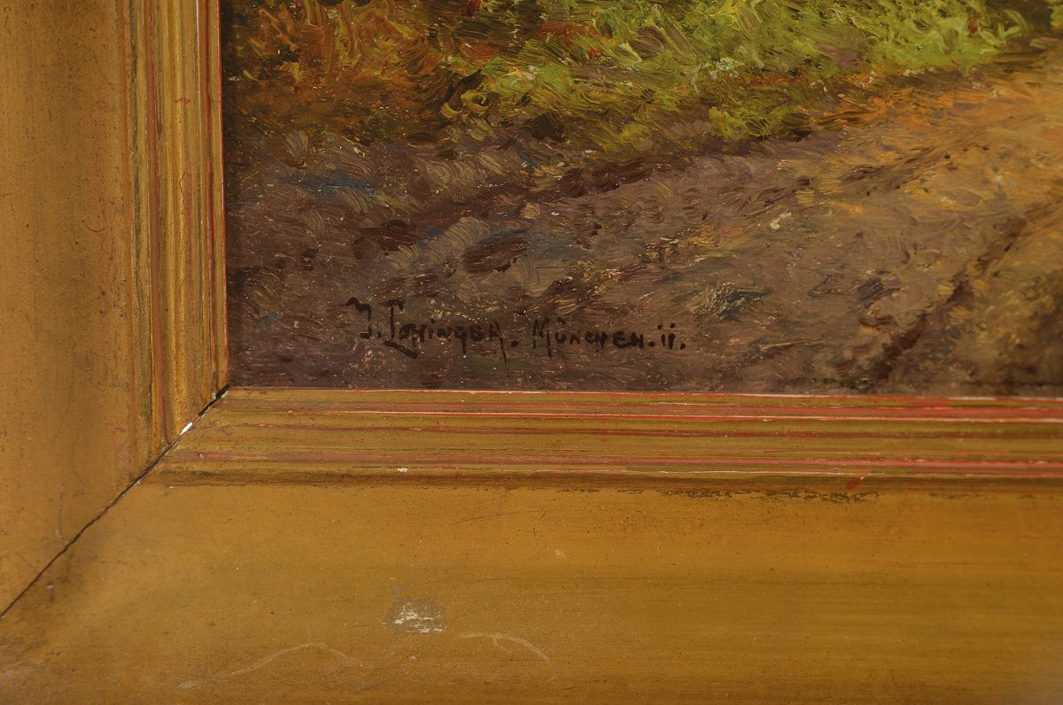 Detail a: J. Lohinger, Pseudonym des Carl Reichert, 1836 München-1918 Graz, Schüler der Grazer Zeichenakademie bei Tunner und Moser, schloss sich Kuwasseg ...