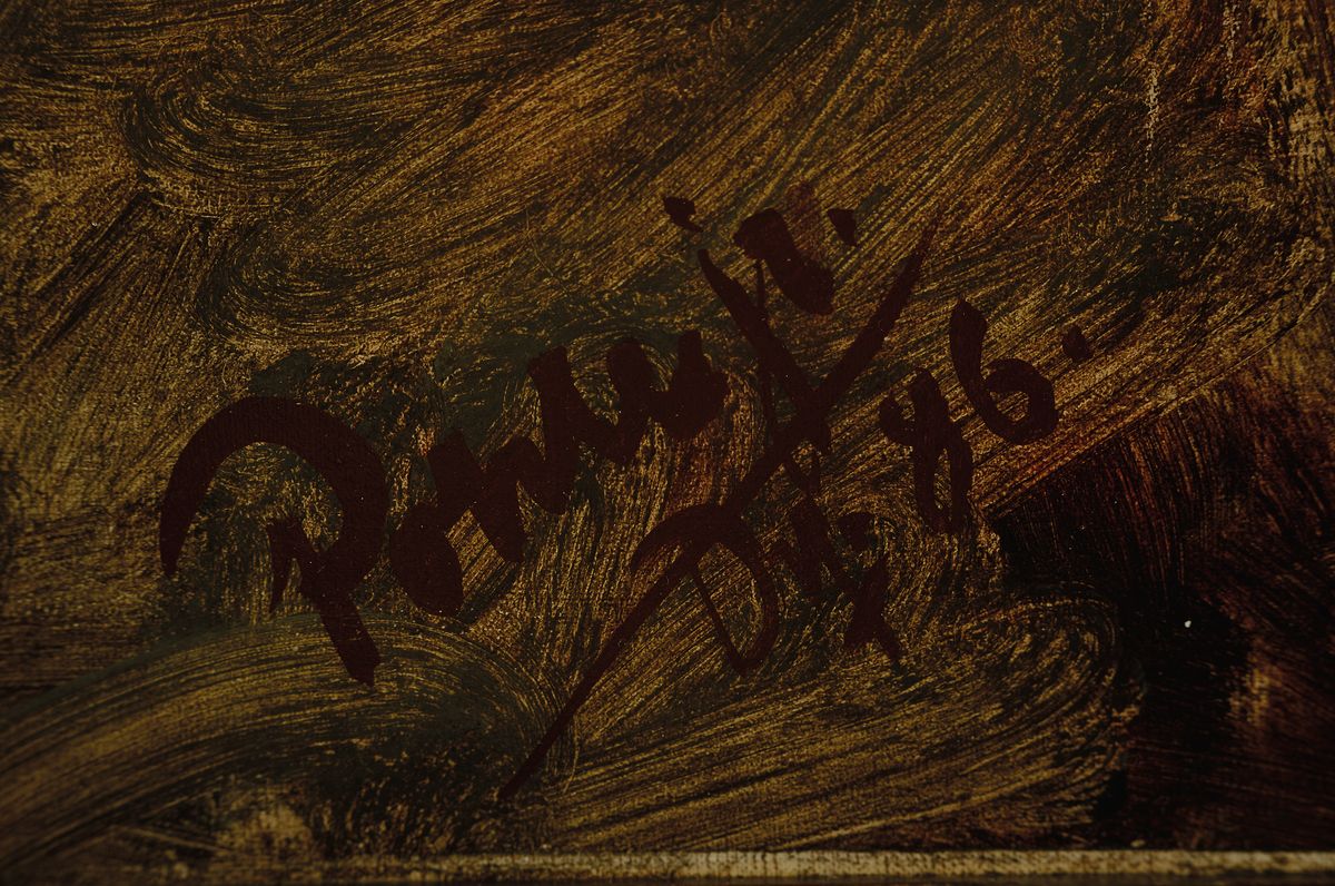 Detail a: Hermann Emil Pohle, 1863-1914 Düsseldorf, antikes Gelage unter Bäumen am Ufer eines Sees, Öl/Lwd, links unten signiert Pohle jr. und dat. Ddf 86, ...