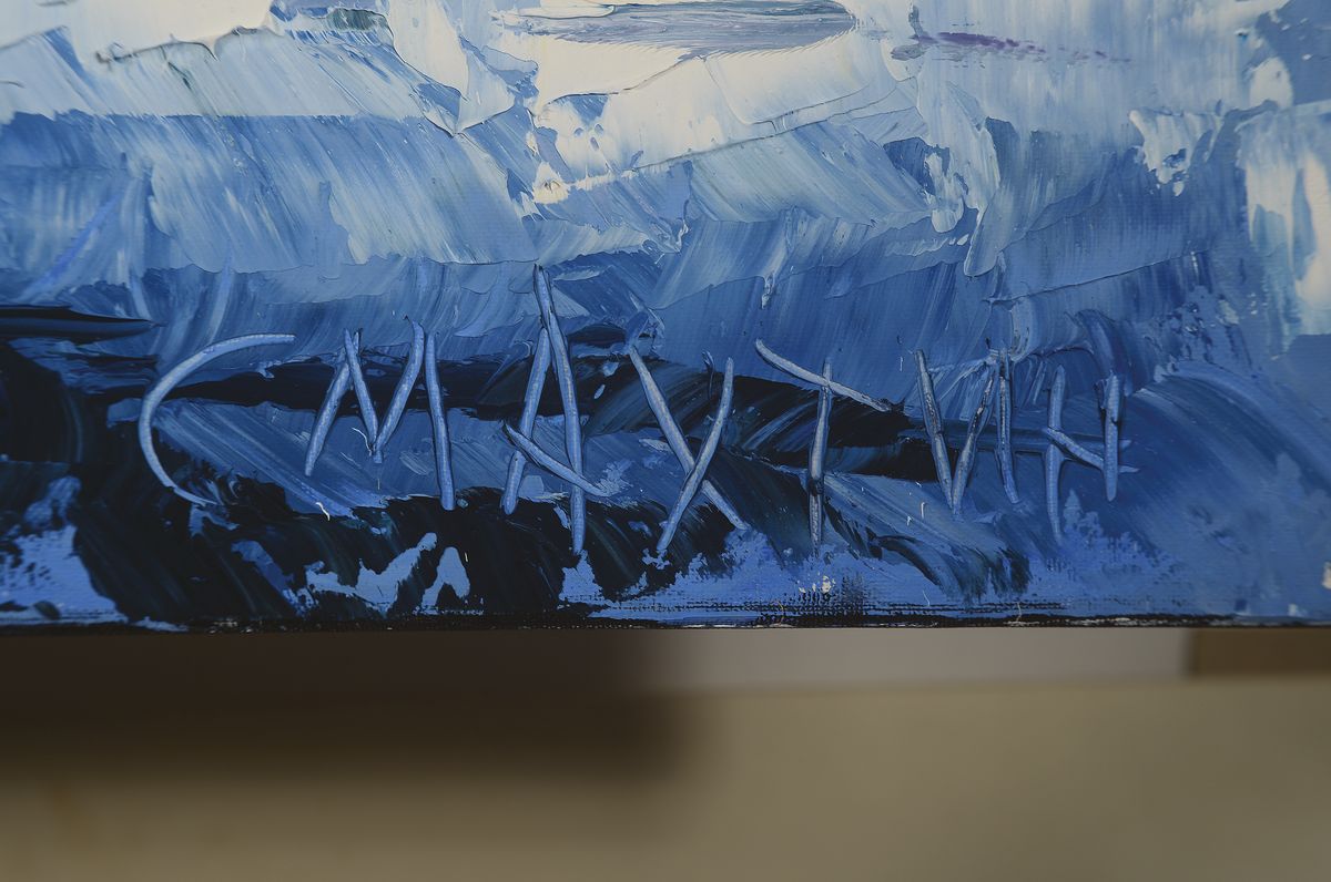 Detail a: Viktor Smahtin, geb. 1955 Moskau, Studium an der Akademie Moskau, zahlreiche internat. Ausstellungen, lebt und arbeitet in Ludwigshafen am Rhein, ...