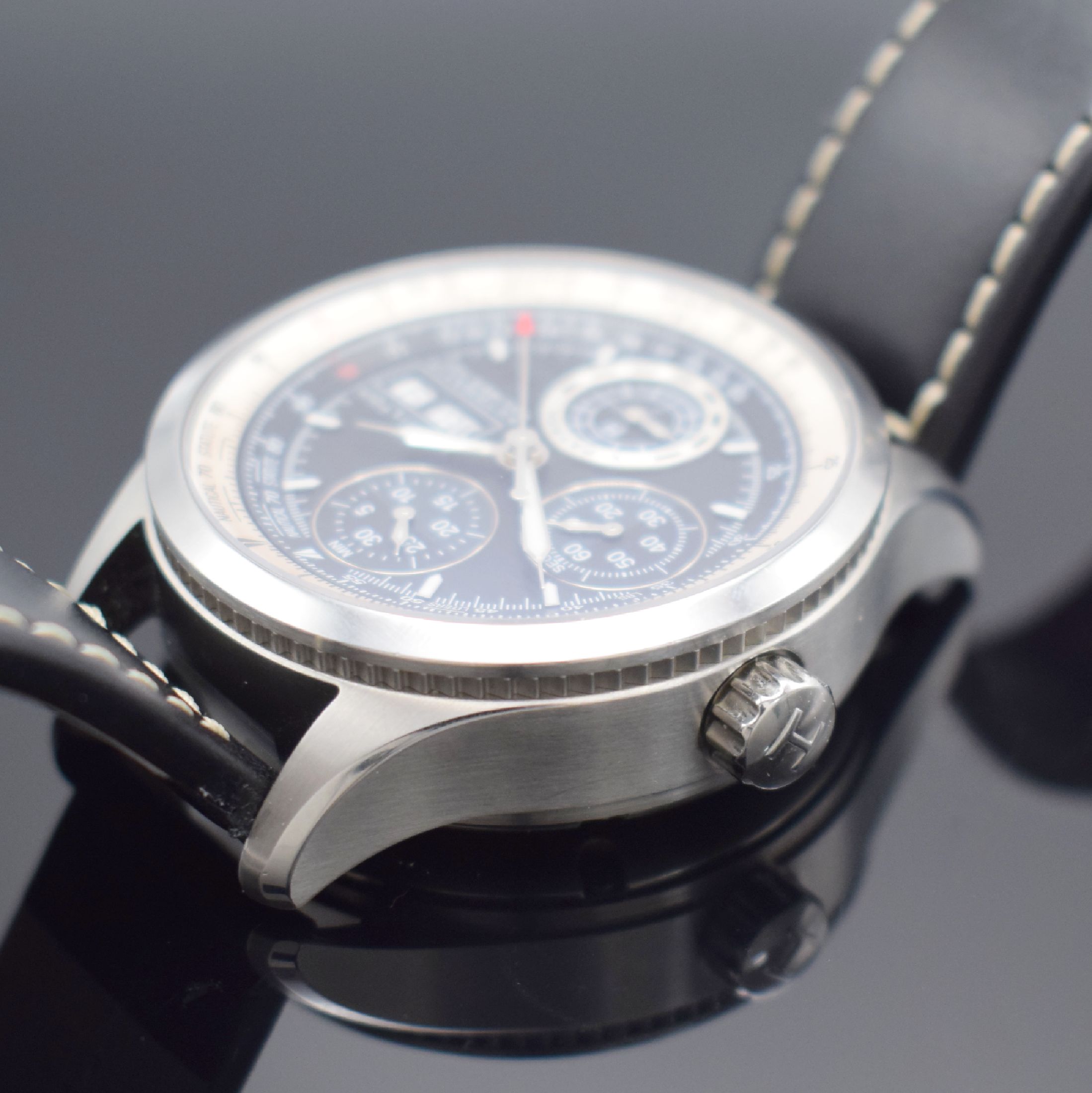 Detail c: HAMILTON X-Patrol Herrenarmbanduhr mit Chronograph, Schweiz um 2005, Automatik, beids. vergl. Edelstahlgeh., Boden 5-fach verschr., Kronen verschr., ...