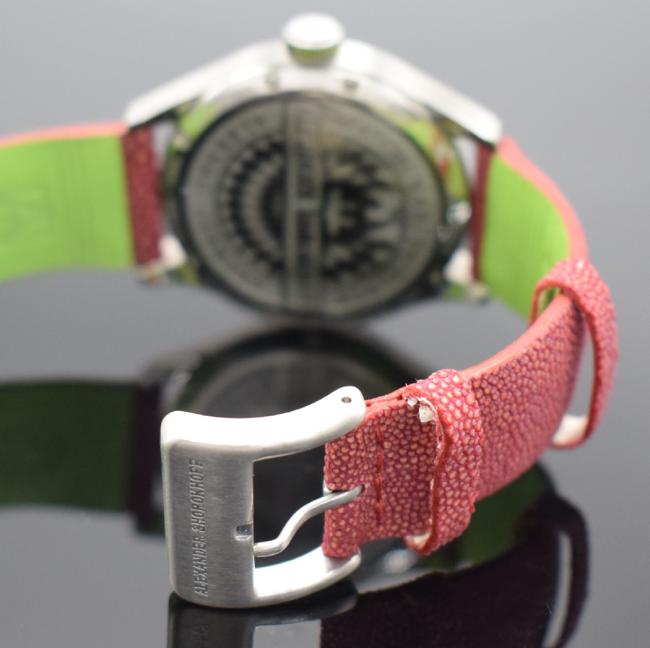 Detail c: ALEXANDER SHOROKHOFF Miss Avantgarde auf 500 Stück limitierte Armbanduhr, Deutschland um 2015, Automatik, Edelstahlgeh., Boden 6-fach verschr., ...