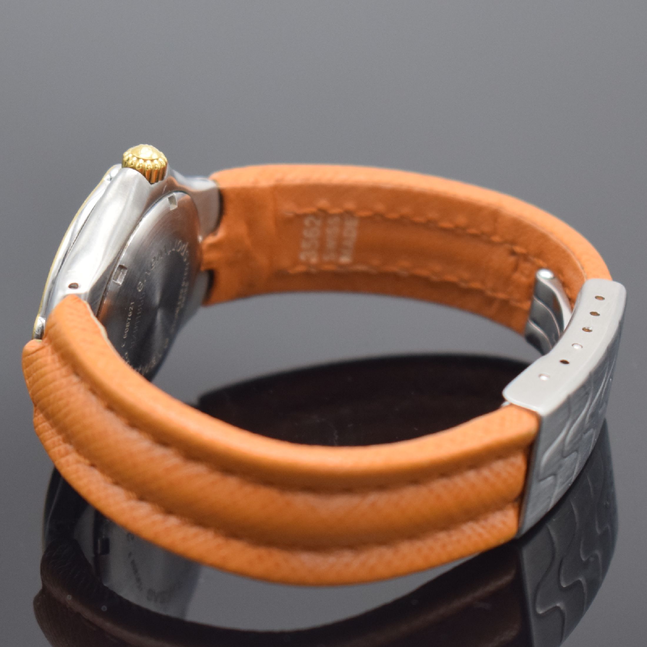 Detail b: EBEL Sportwave Damenarmbanduhr Referenz 6087621, quarz, Gehäuse in Stahl/Gold komb. inkl. orig. Lederband m. Faltschl., Boden verschr., ...