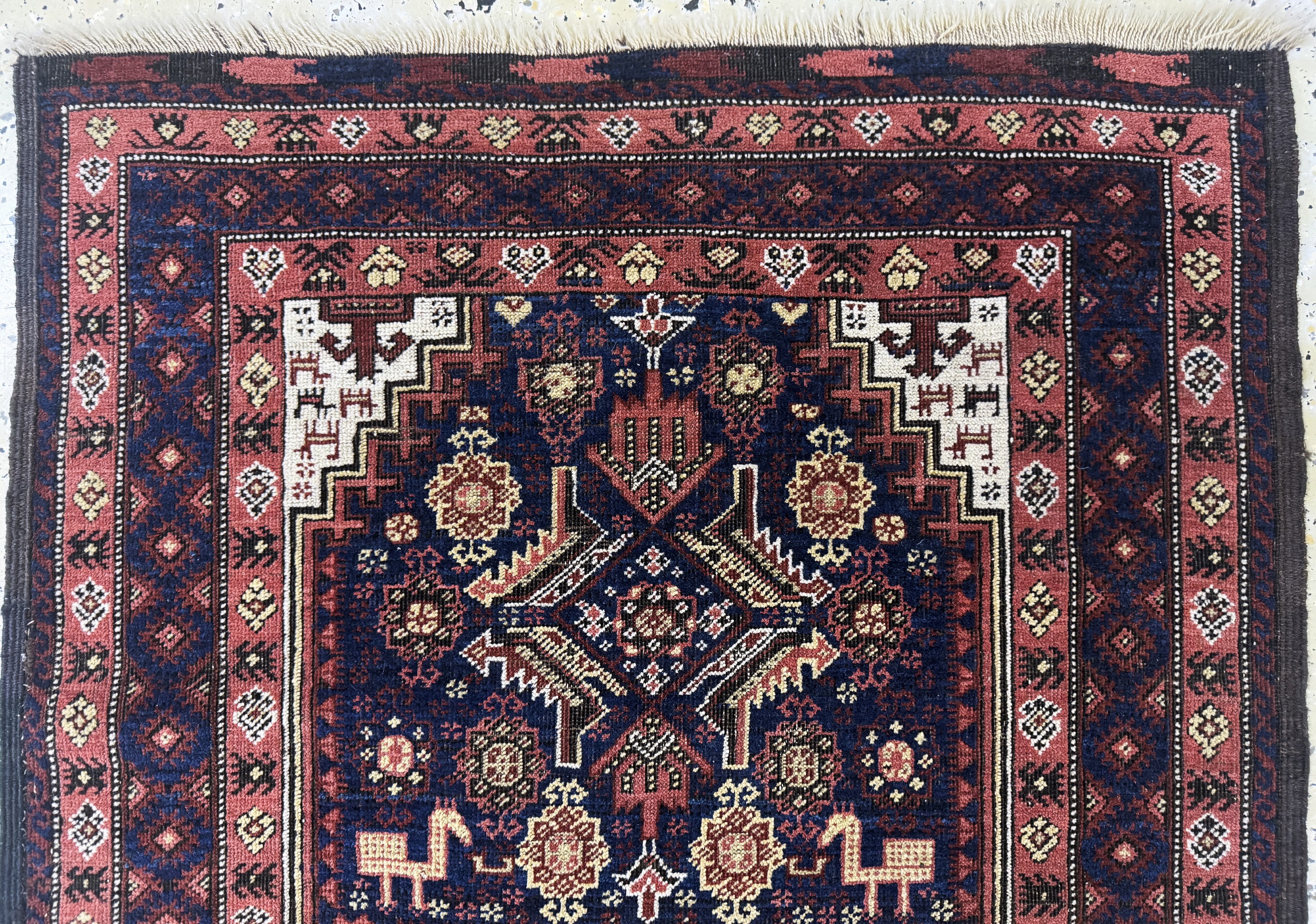 Detail a: Antiker Belutsch, Persien, um 1900, Wolle auf Wolle, ca. 160 x 86 cm, EHZ:2