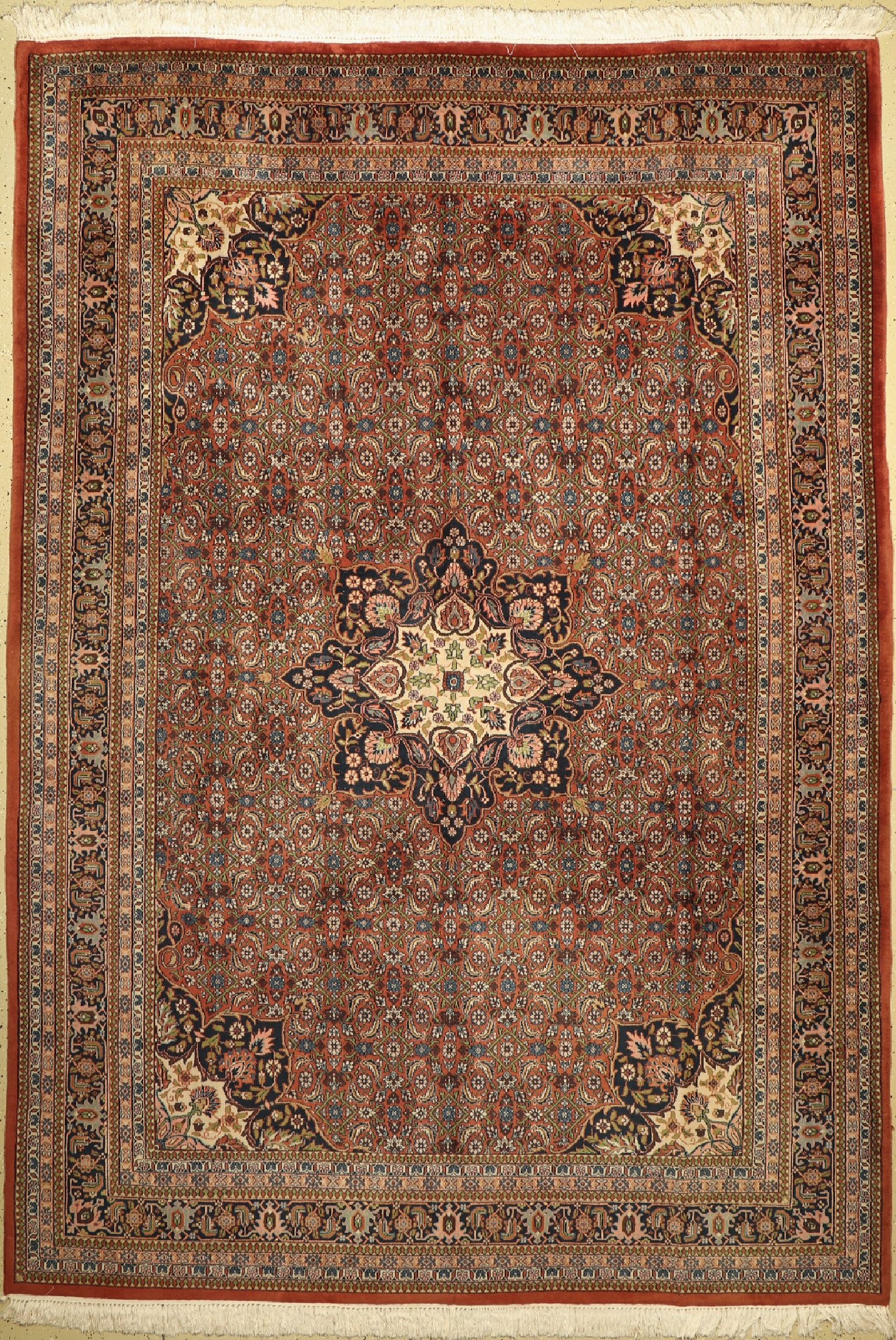 Indo Bidjar, Indien, ca. 50 Jahre, Wolle auf Baumwolle, ca. 255 x 247 cm, EHZ: 2