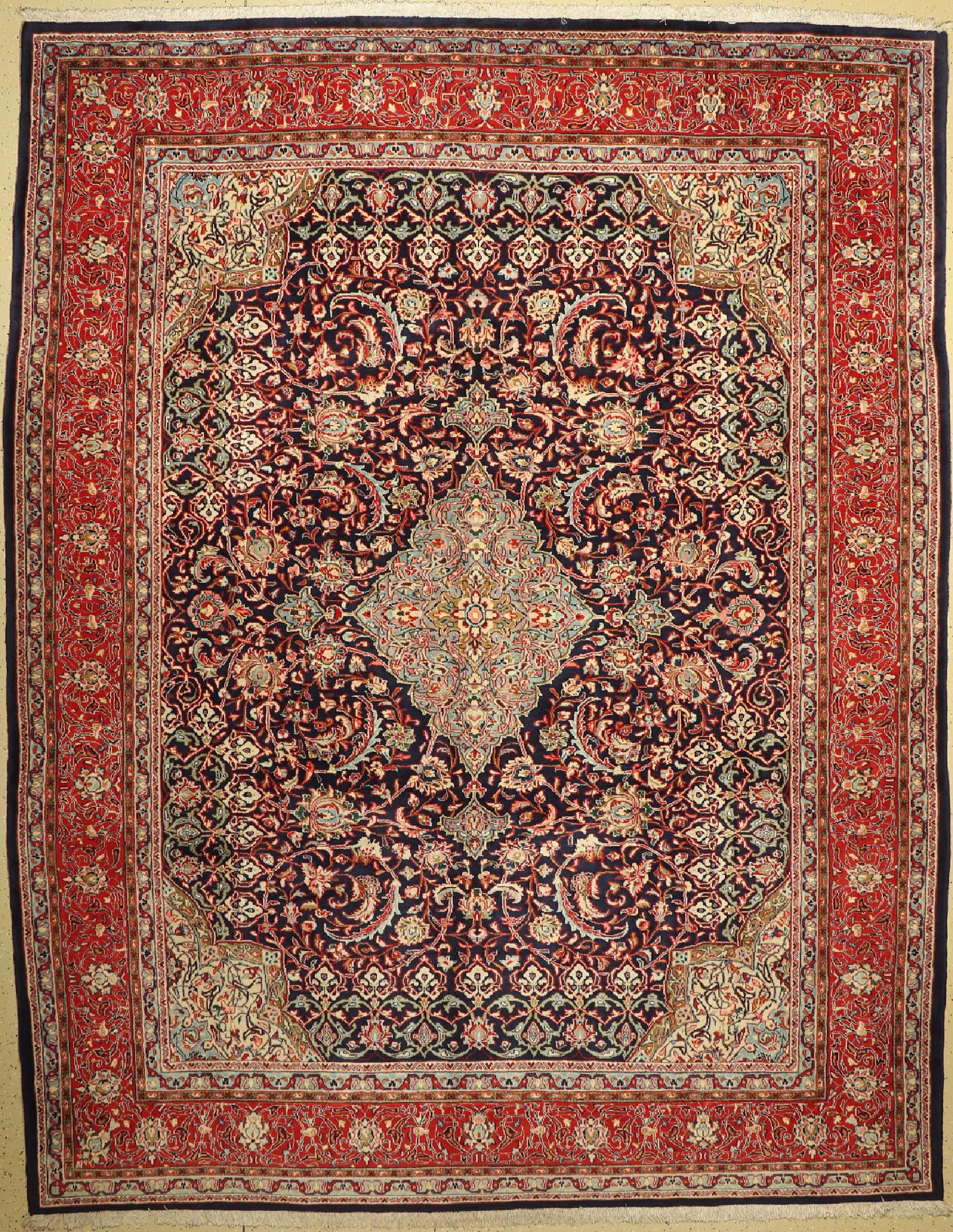 Sarogh Kork fein, Persien, um 1960, Korkwolle, ca. 352 x 278 cm, (Sehr guter Zustand)