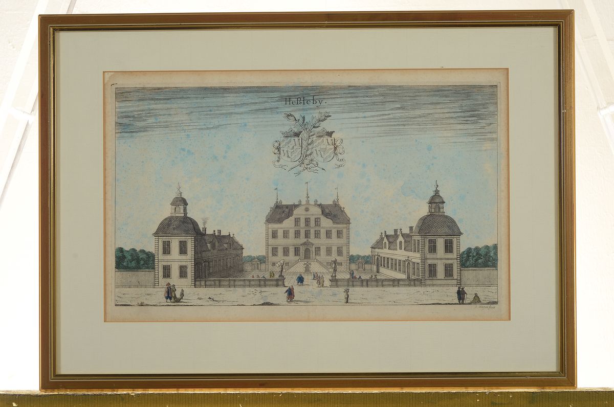 Detail k: Zwei Kupferstiche, 17. Jh., a. Arselnal in Stockholm, bez. Templum St. Catharinae a Sereniß Rege carolo Gustavo, Holmiae fundatum, ca. 21 x 34.5 cm ...