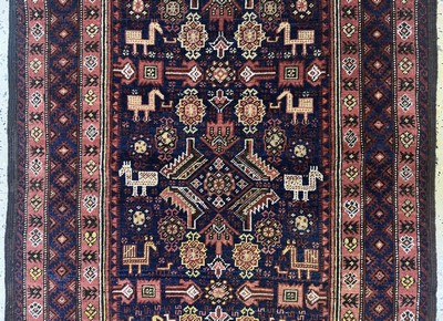 26470701b - Antiker Belutsch, Persien, um 1900, Wolle auf Wolle, ca. 160 x 86 cm, EHZ:2 ...
