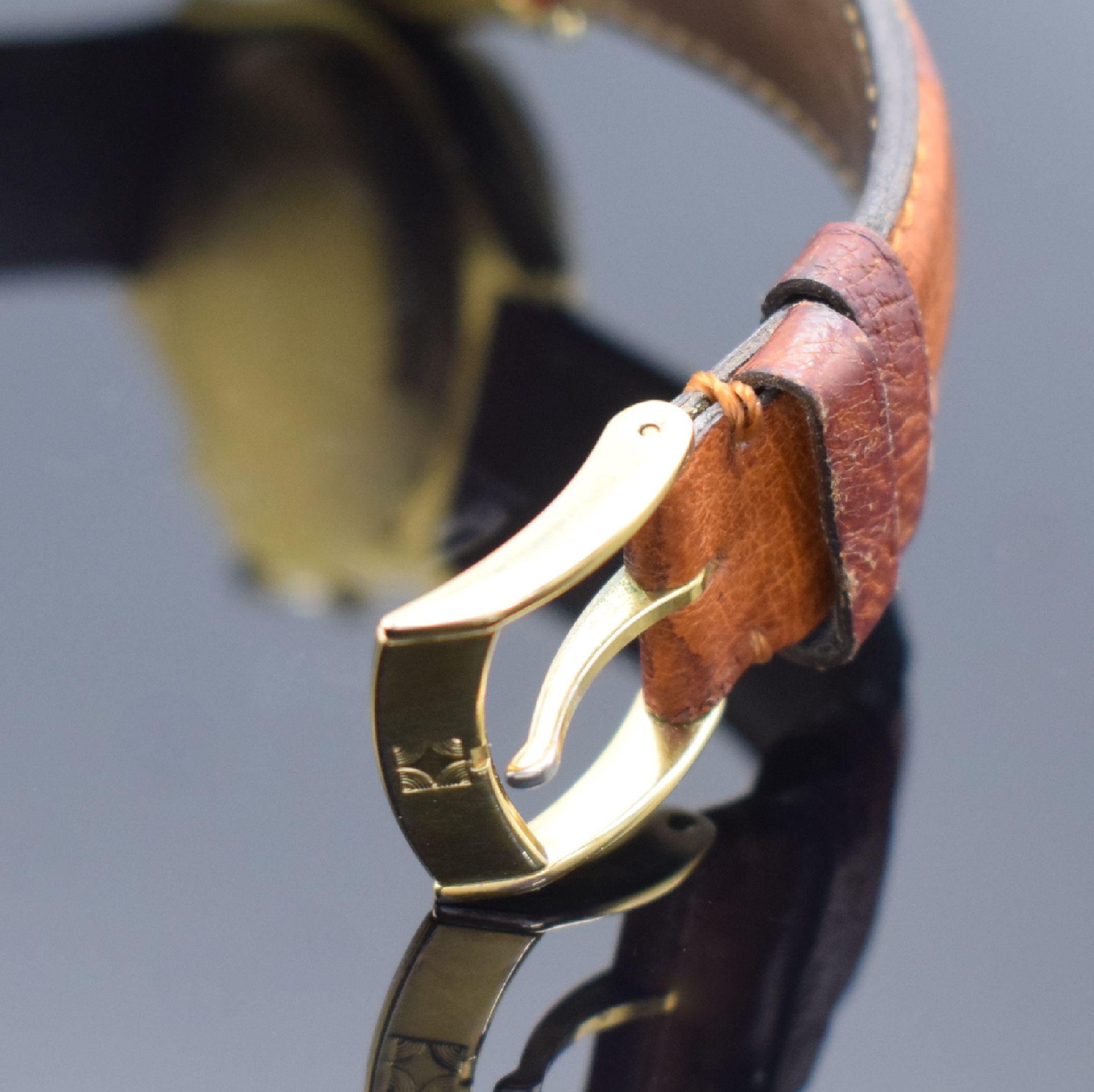 Detail d: ZENITH Academy El Primero Herrenchronograph mit Vollkalender in GG 750/000 Referenz 30.0150.418, Schweiz um 1985, Automatik, teils matt. Geh., ...