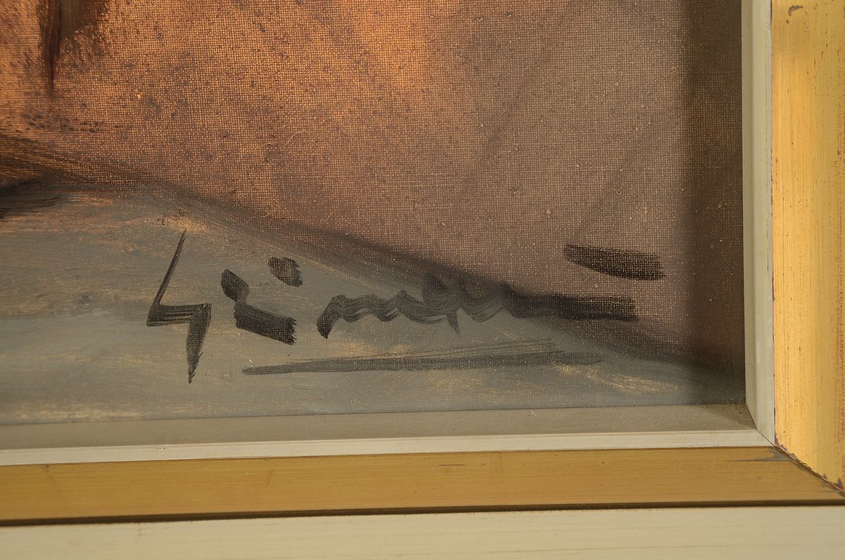 Detail a: Ingfried Paul Henze Morro, 1925 Leipzig - 2013, Studium an den Akademien Leipzig und München, Blumenstillleben mit blühenden Zierquitten Zweigen, ...