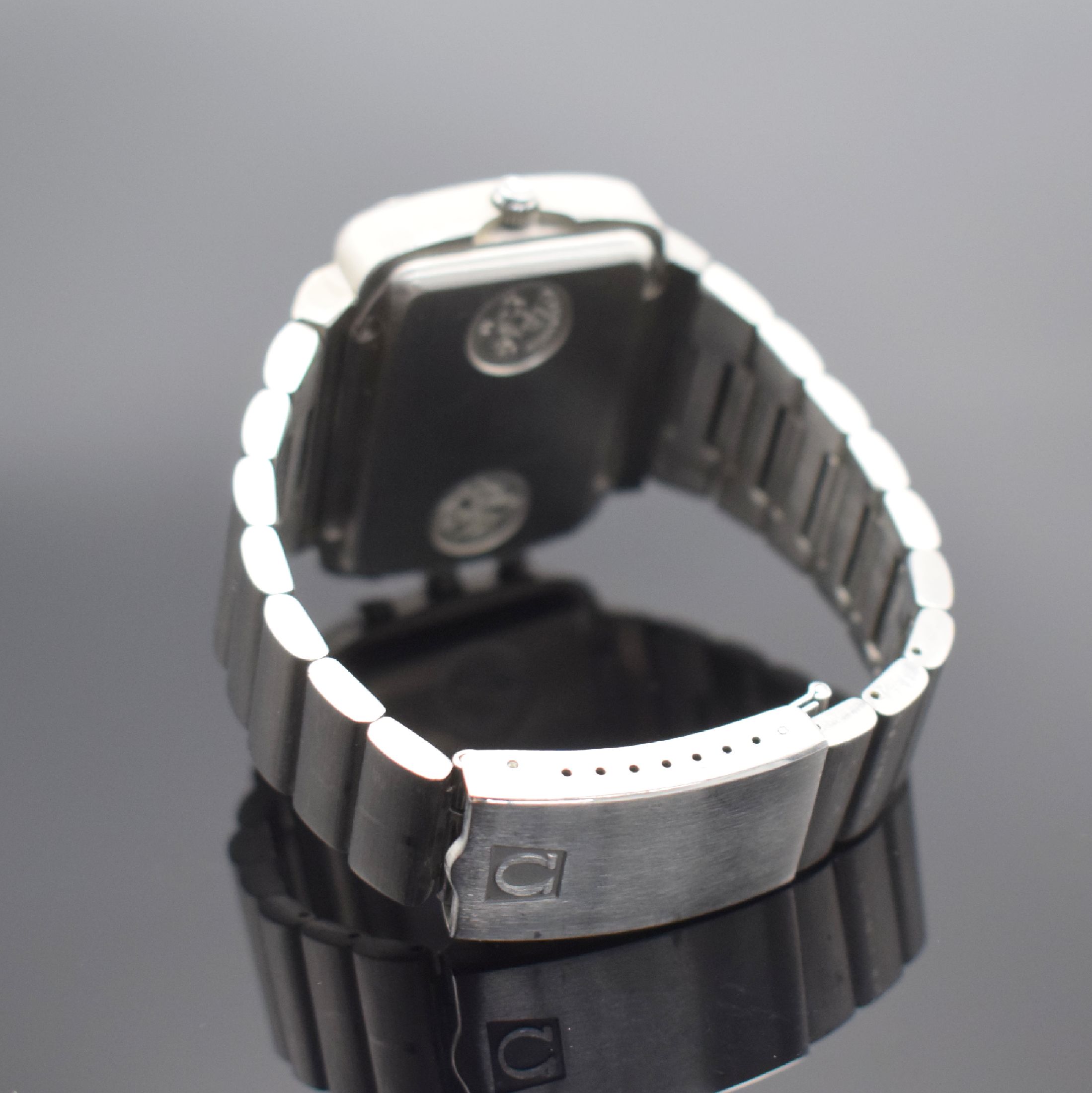Detail b: OMEGA Olympia Seamaster Chrono-Quartz Herrenarmbanduhr Ref. 196.0052/396.0839, Schweiz um 1976, quarz, herausgegeben anlässlich olympischen Spiele ...