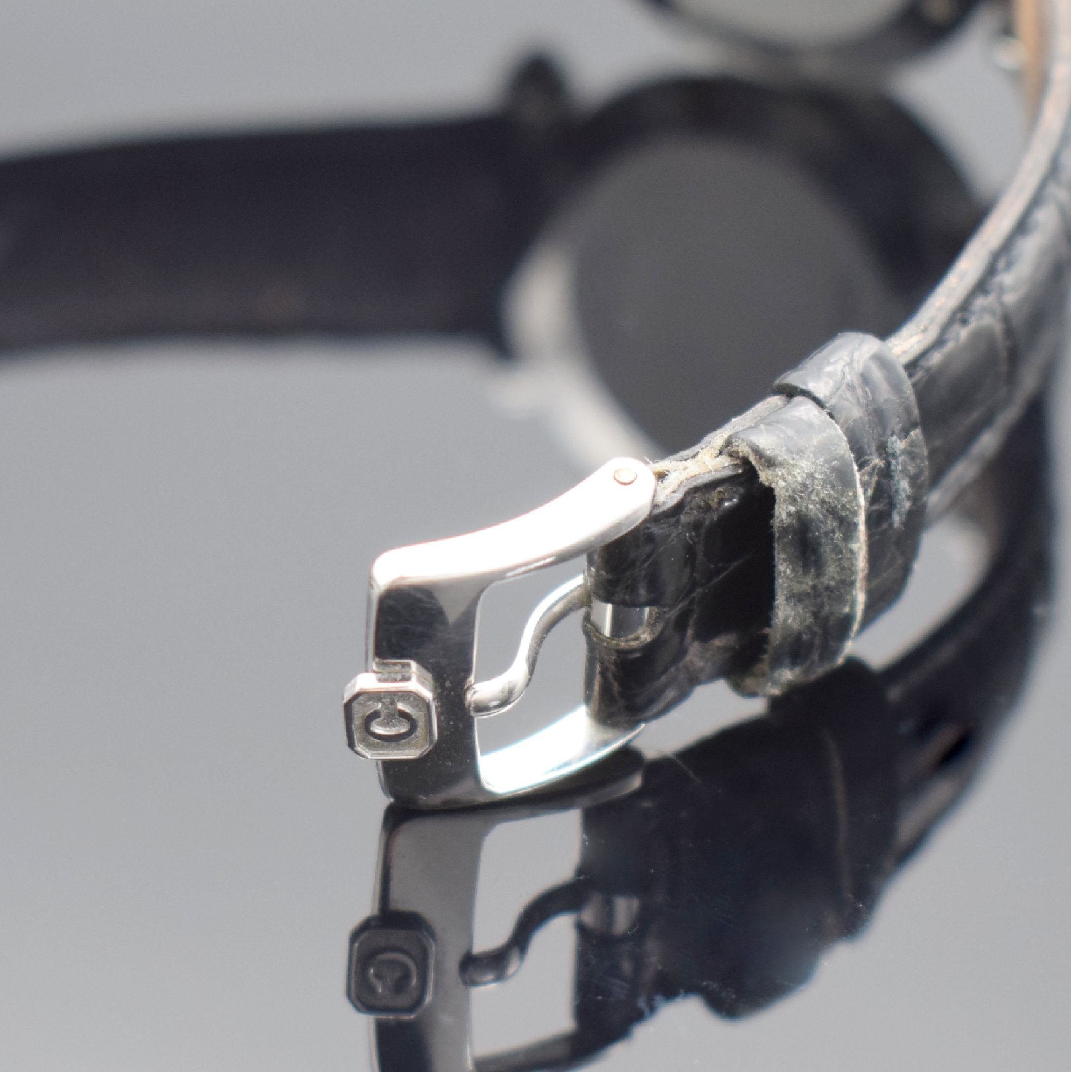 Detail b: CHOPARD Imperiale Damenarmbanduhr mit original Zertifikat Referenz 38/8378, Schweiz verk. 04/2000, quarz, Edelstahlgeh., Boden verschr., Lederband zu ...