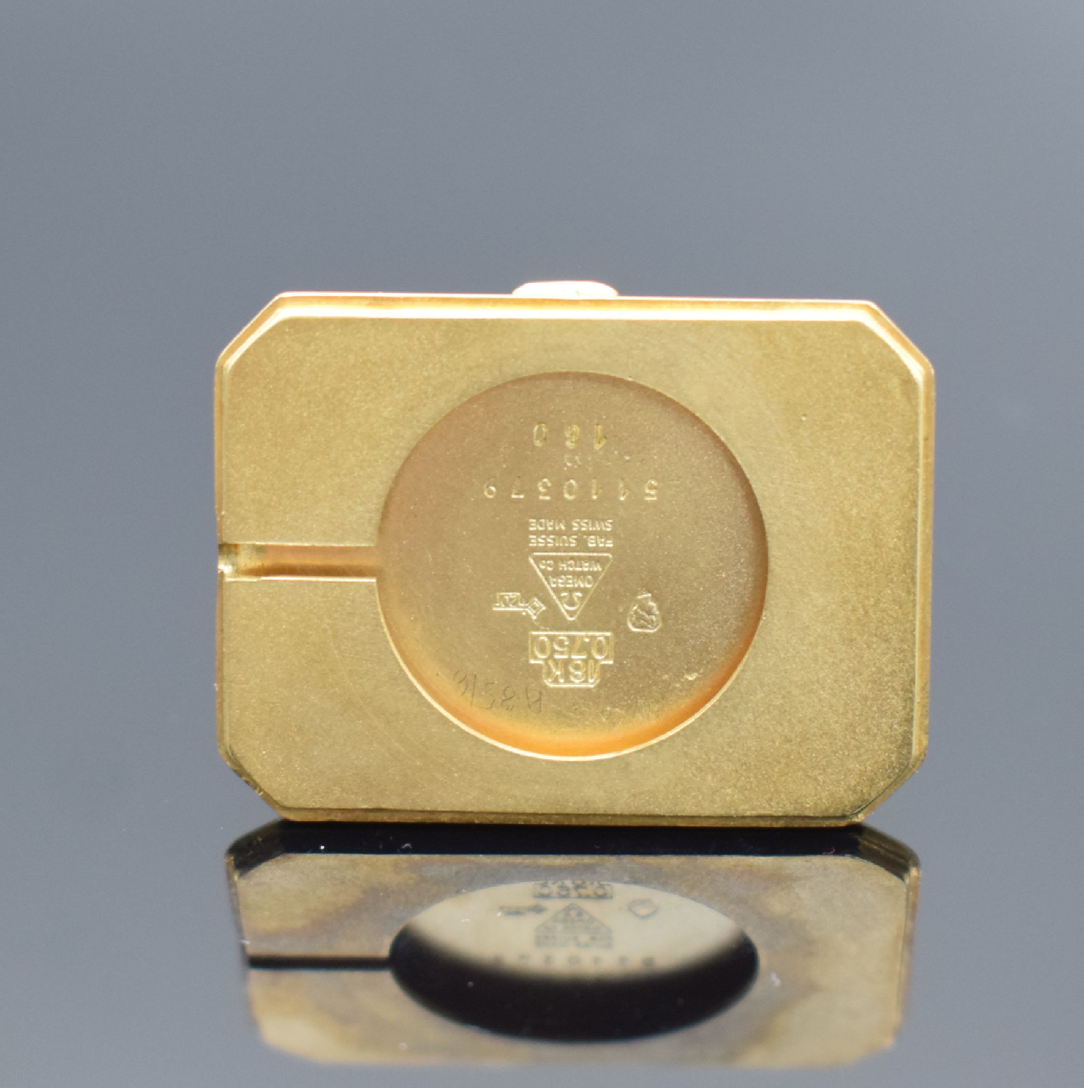 Detail f: OMEGA Emeraude seltene Armbanduhr in GG 750/000 designed von Andrew Grima Referenz 5110379, Schweiz um 1970, Handaufzug, 2- teil. Gehäuse, Boden ...