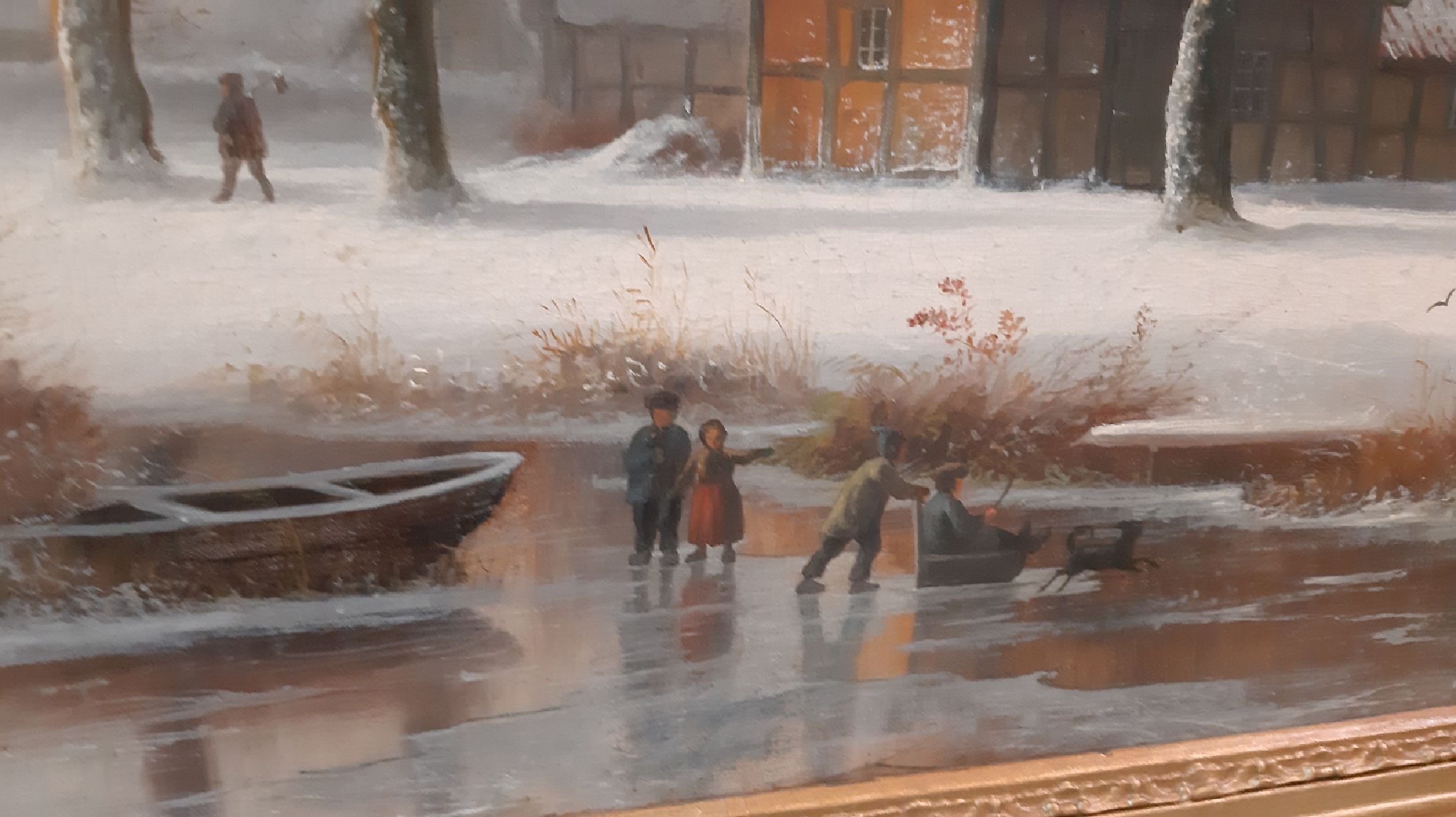 Detail d: Gustav Lange, 1811 Mühlheim-1887 Düsseldorf, deutscher Landschaftsmaler der Düsseldorfer Schule, Schüler von Johann Wilhelm Schirmer, hier: ...