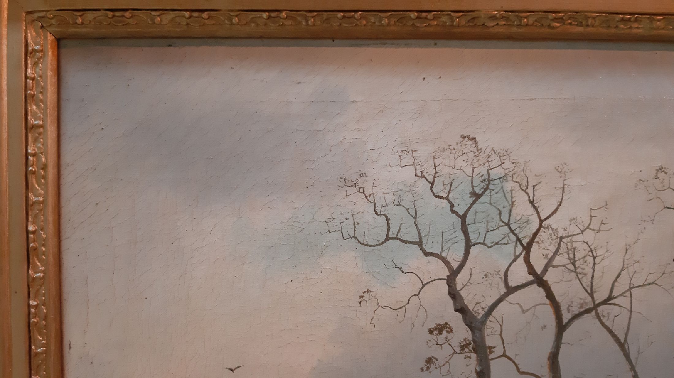 Detail f: Gustav Lange, 1811 Mühlheim-1887 Düsseldorf, deutscher Landschaftsmaler der Düsseldorfer Schule, Schüler von Johann Wilhelm Schirmer, hier: ...