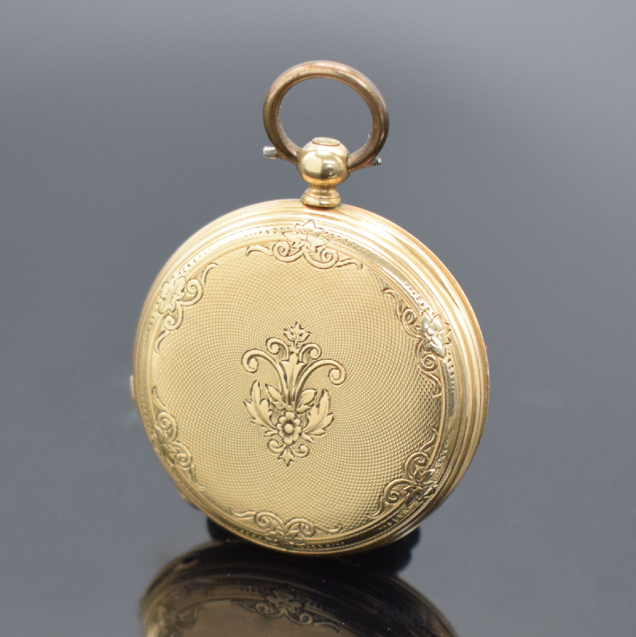 Detail k: Konvolut: 3 Taschenuhren in GG 585/000, Schweiz 1860 bis 1900, alle Zylinderwerke, 1 x Schlüsselaufzug, J.F. Boutte / H. Moser & Cie., 3-Deckel ...