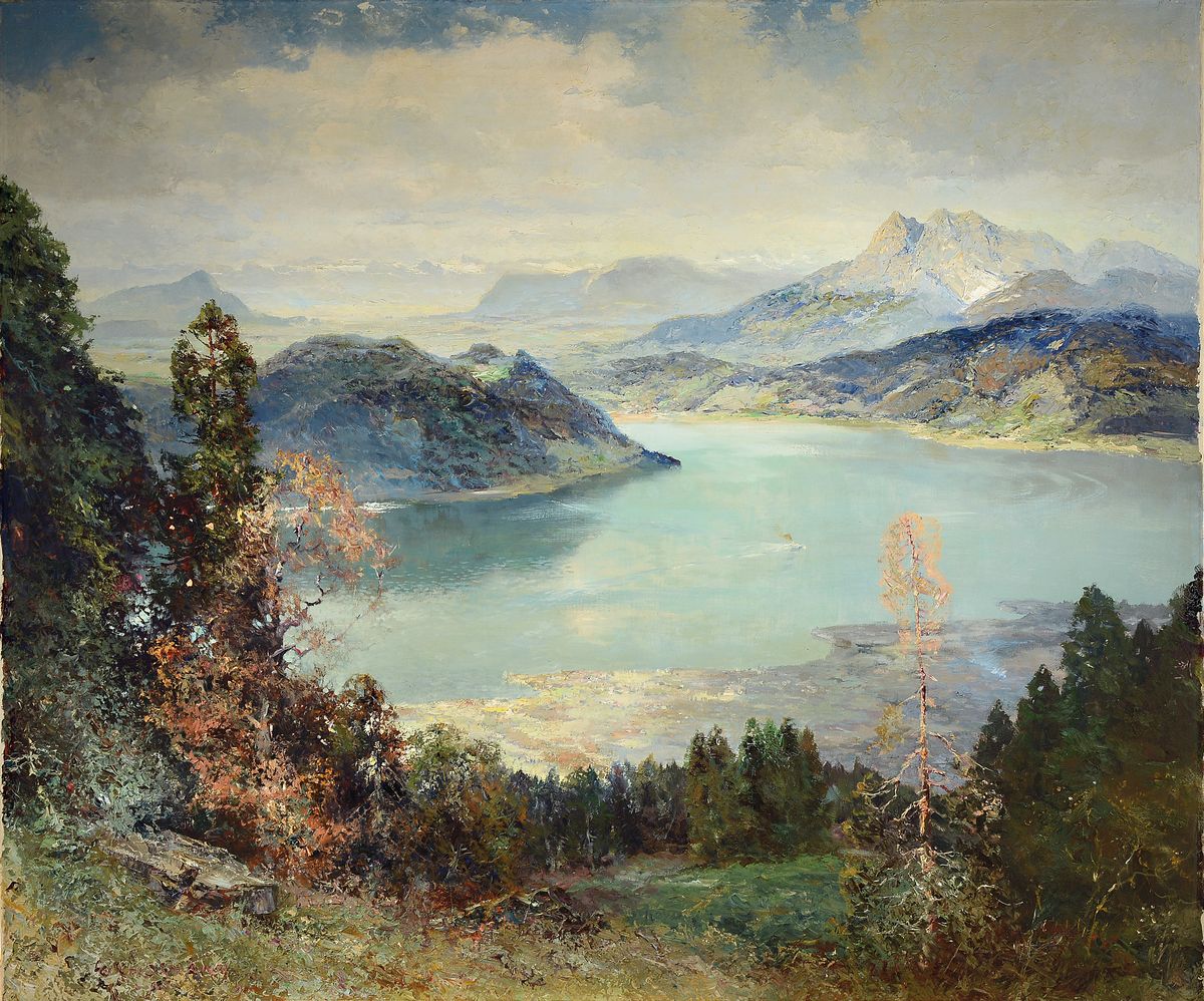 Ludwig Gschoschmann, 1894 München-1988 Tegernsee, Ausbildung an der Landeskunstschule Hamburg und an der Kgl. Kunstgewerbeschule München, hier: ...