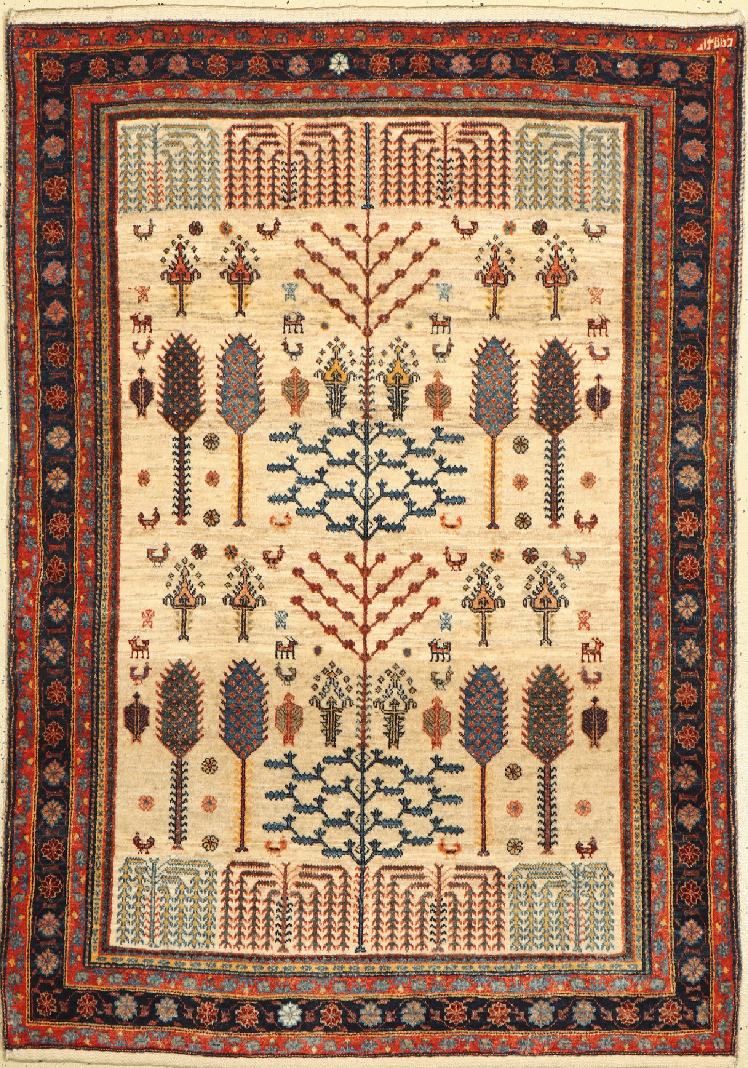 Kashguli, Persien, ca. 50 Jahre, Wolle auf Baumwolle, ca. 160 x 110 cm, EHZ: 2