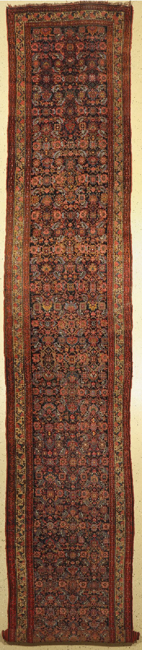 Antike Kordi Galerie, Persien, 19.Jhd, Wolle auf Wolle, ca. 605 x 102 cm, EHZ:(gleichmäßig dünn)