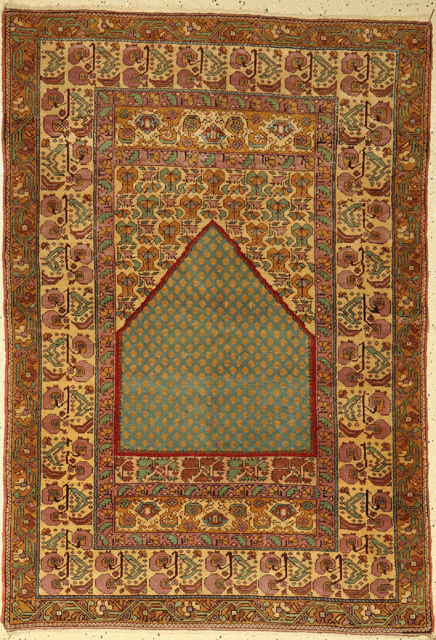 Transylvanischer Tuduc, Rumänien, um 1930/1940, Wolle auf Wolle, ca. 175 x 122 cm, EHZ:(Guter Zustand)