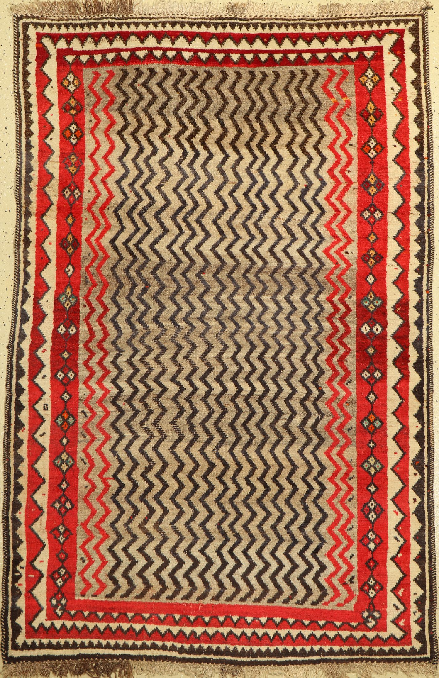 Luri Gabbeh, Persien, um 1930, Wolle auf Wolle, ca. 190 x 125 cm, EHZ:(Guter Zustand)