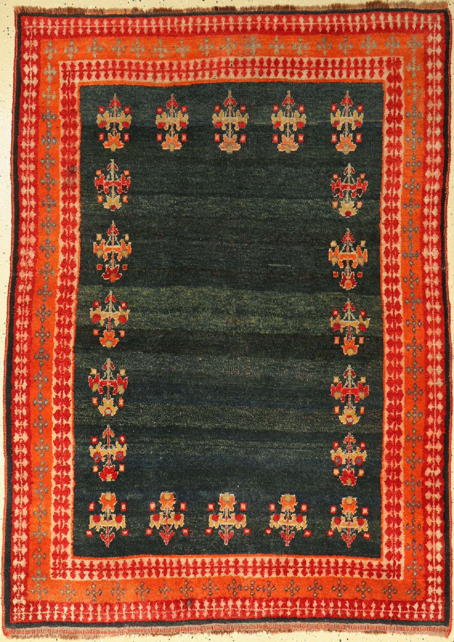 Ghaschgai Gabbeh, Persien, um 1930, Wolle auf Wolle, ca. 190 x 140 cm, EHZ:(Alters-und Gebrauchsspuren)