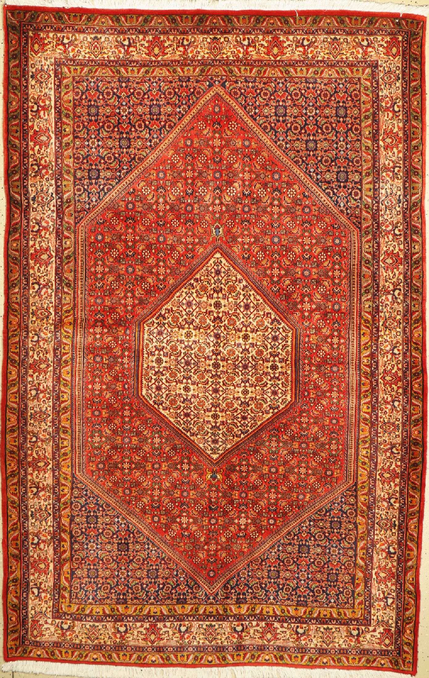 Bidjar Kork fein, Persien, um 1960, Korkwolle, ca. 240 x 155 cm, EHZ: 1-2