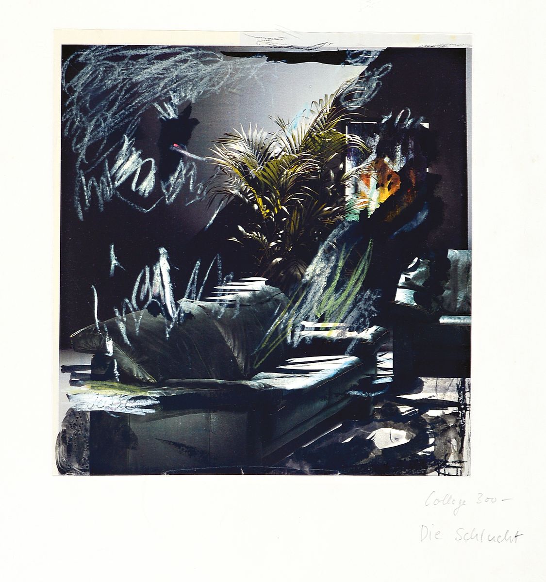 Friedrich Jossé, 1897 Wolfstein-1994 Speyer,3 übermalte Collagen, Offsetdruck übermalt, von ca. 12x13cm bis ca. 22x17cm, alle u.Gl., R.