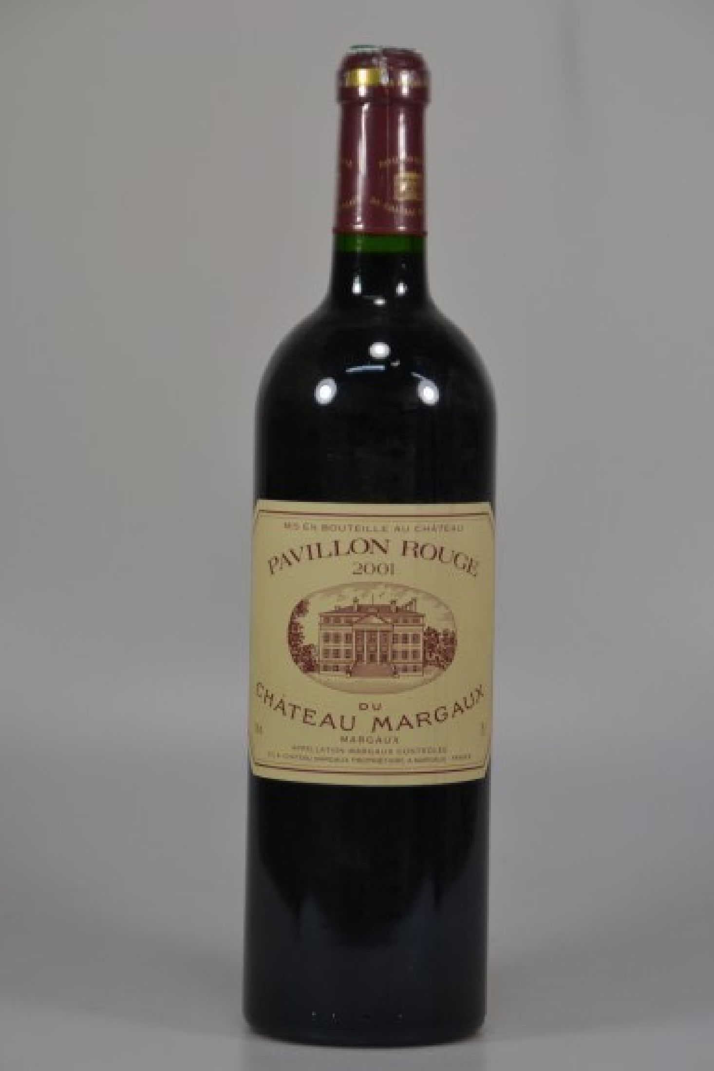 1 Flasche 2001 Chateau Margaux, Pavillon Rouge, Margaux, 750ml, 13%Vol., High Fill, unverkostet