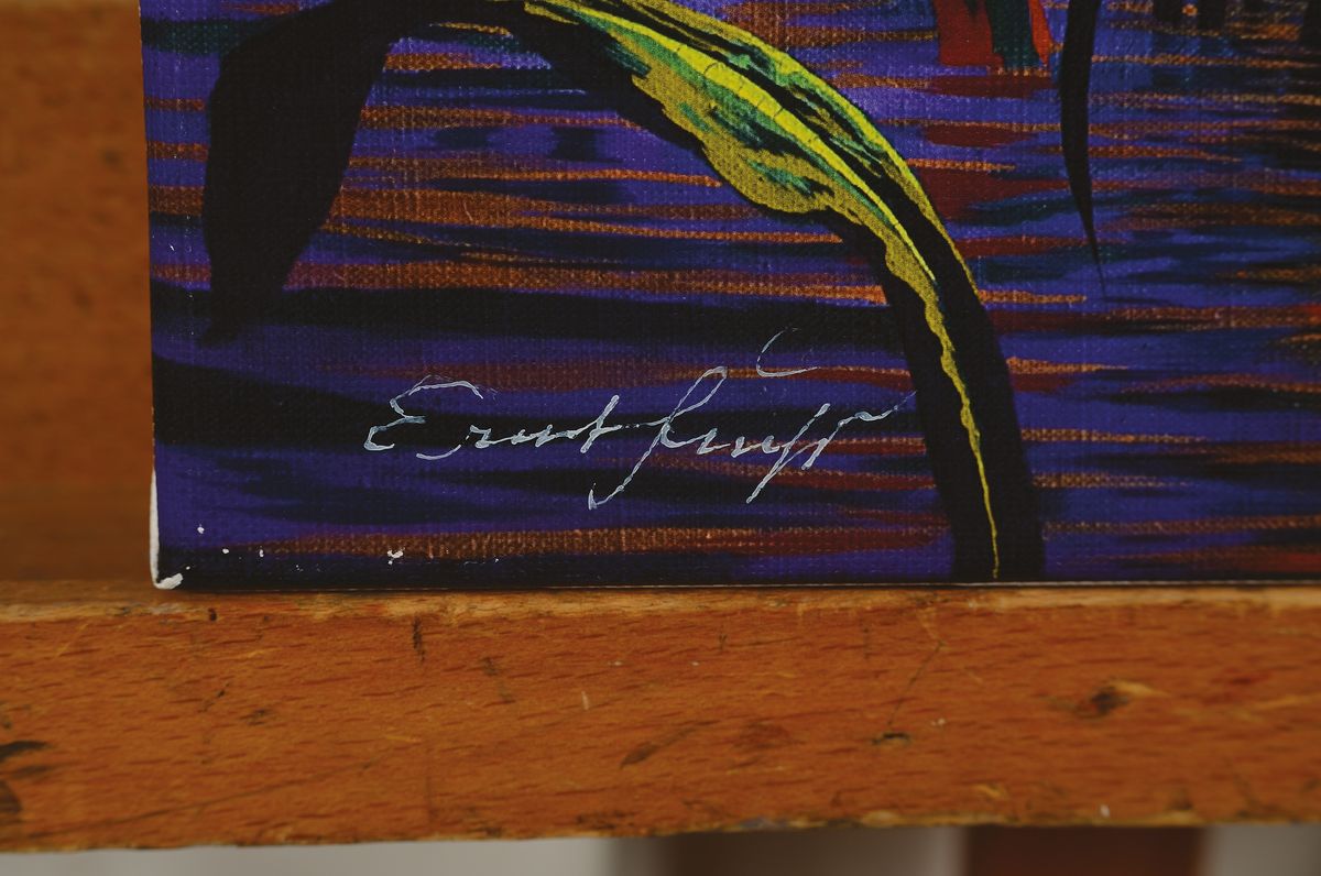 Detail a: Ernst Fuchs, 1930-2015, Dianah, Gicleedruck auf Lwd, signiert und num. 237/300, ca. 55x40 cm