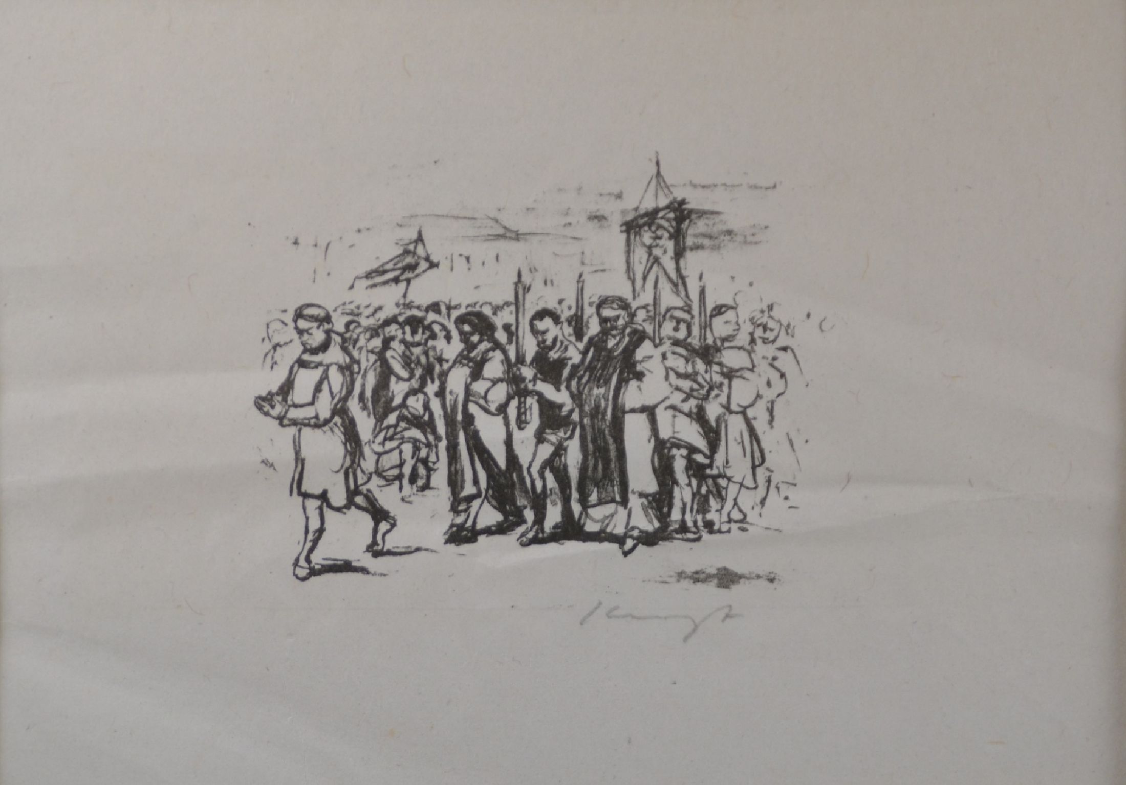Detail d: Max Slevogt, 5 Grafiken: alle handsigniert, a. aus der Folge "Die Inseln Wak Wak", "Hasan uns seine verzweifelte Mutter", ...