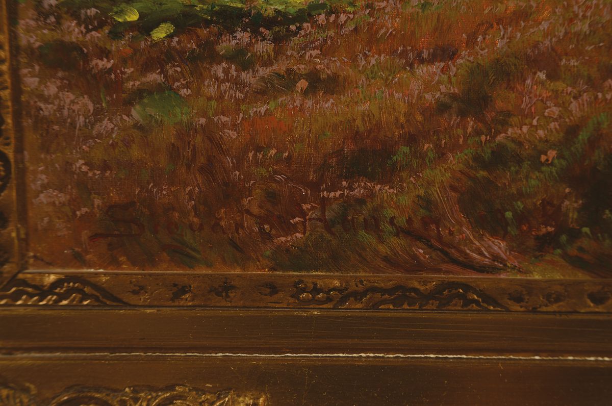 Detail a: Sigvard Marius Hansen, 1859 Kopenhagen-1938 Hellerup, Porzellanmaler in der Manufaktur Aluminia, Studium der Malerei an der Akademie Kopenhagen, ...