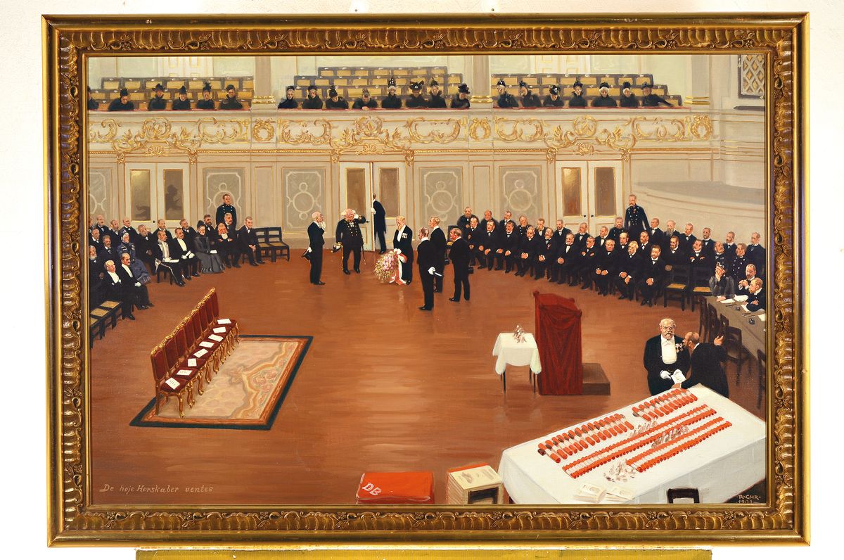 Detail k: Rasmus Christiansen, 1863 Bjertrup ved Hörning - 1940 Kopenhagen, Studium an der Akademie und der Kunstnernes Frie Studieskoler Kopenhagen, "de ...