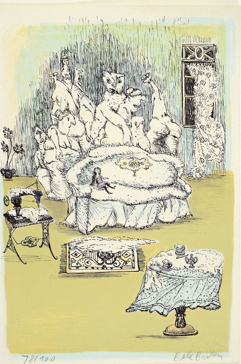 Detail k: Bele Bachem, 1916 Düsseldorf-2005 München, 2 Farblithographien, beide handsigniert und num. 78/100, je ca. 30x21cm