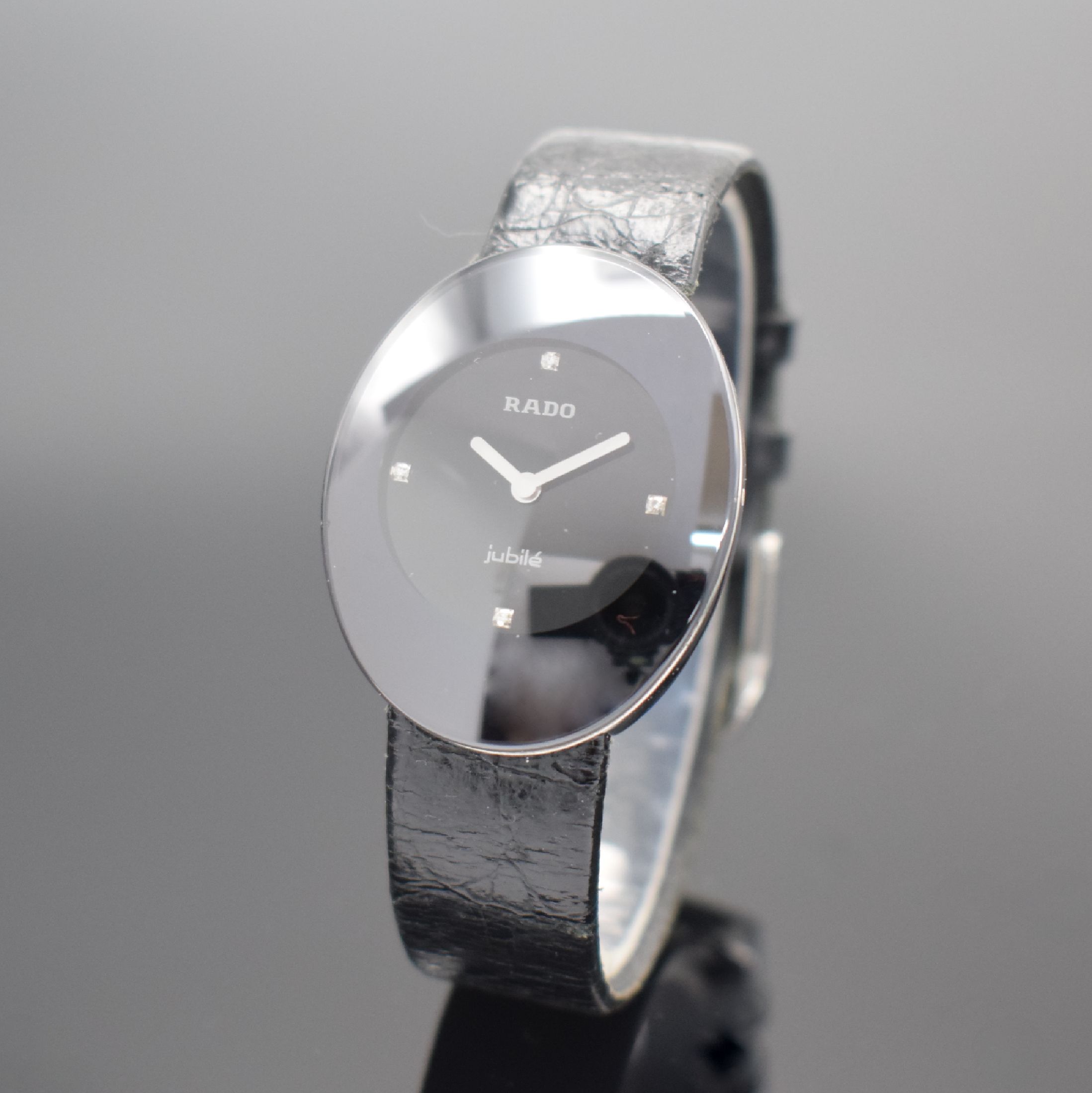RADO Esenza Damenarmbanduhr, Schweiz um 2005, Ref. 964.0491.3, quarz, Metallgeh., Boden verschr., gewölbtes Saphirglas, Anz. v. Std. & Min., orig. ...