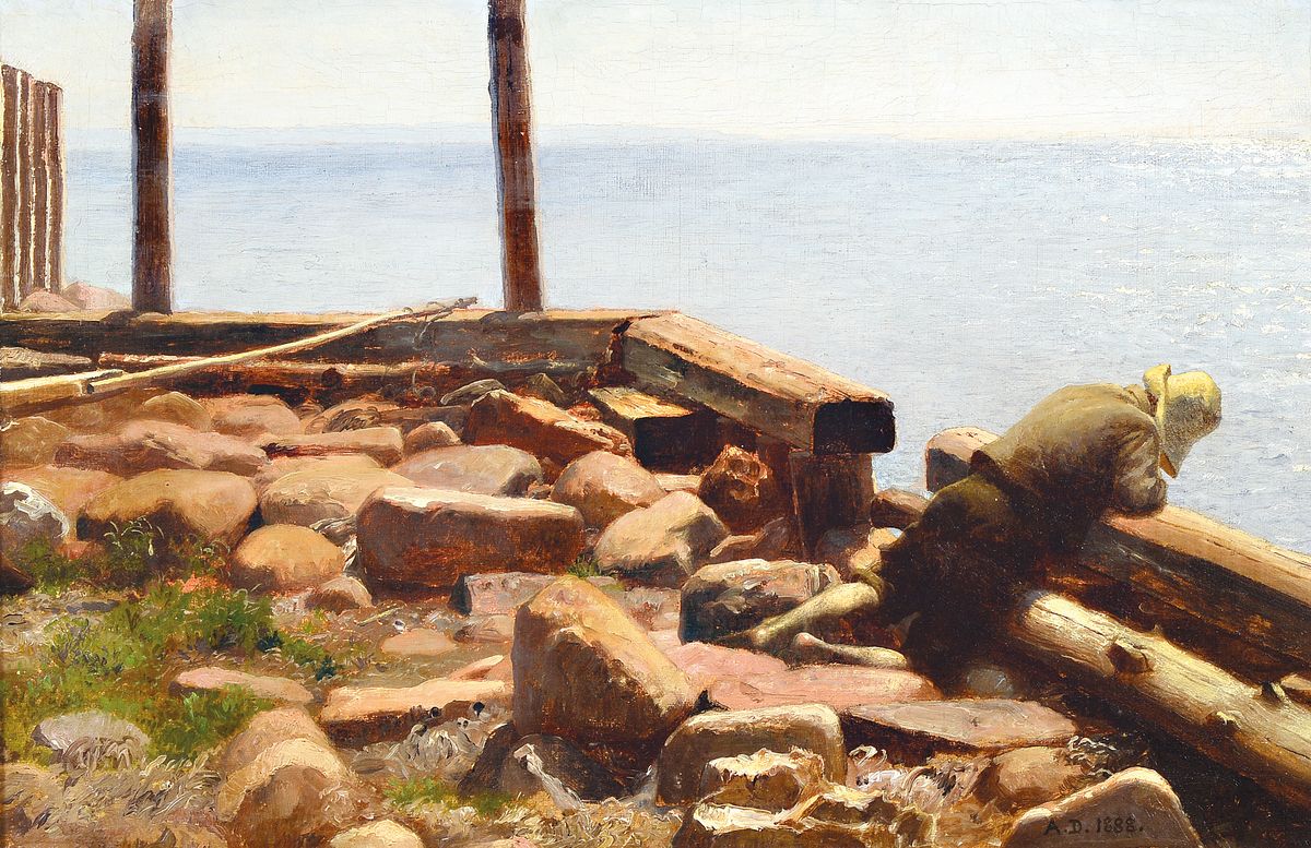 Anton Dorph, 1831 Horsens - 1914 Kopenhagen, Studium an der Kgl. Kunstakademie Kopenhagen bei Christoffer Wilhelm Eckersberg, lange Zeit in Italien ...