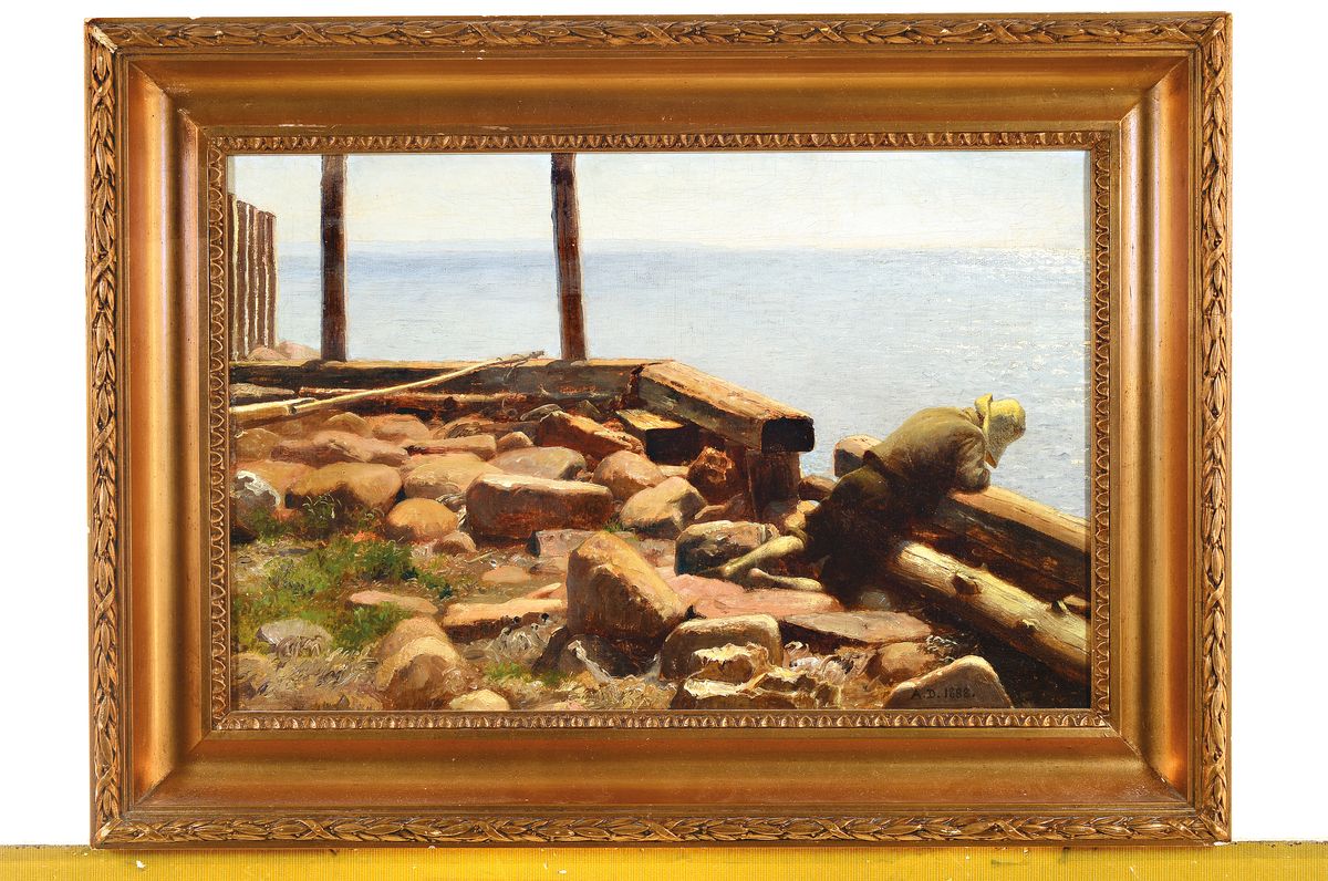 Detail k: Anton Dorph, 1831 Horsens - 1914 Kopenhagen, Studium an der Kgl. Kunstakademie Kopenhagen bei Christoffer Wilhelm Eckersberg, lange Zeit in Italien ...