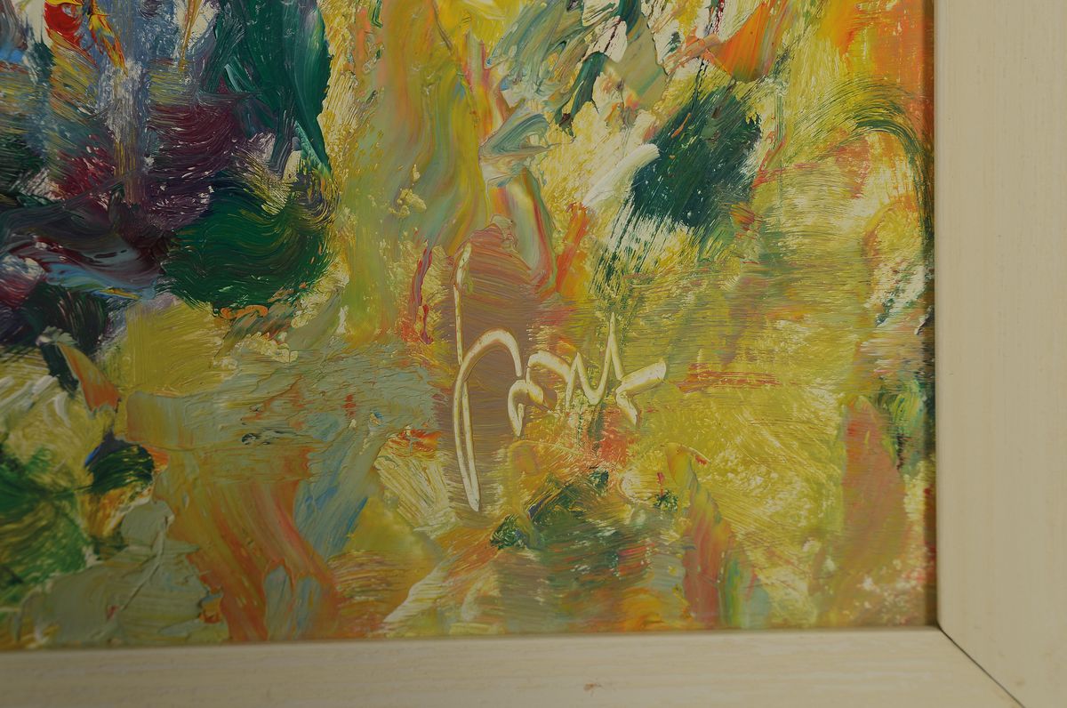 Detail a: Karl Graf, 1902-1986 Speyer, Landschaft in der Pfalz, Öl/Hartfaser, sign., ca. 60x80cm, R. ca. 65x85cm