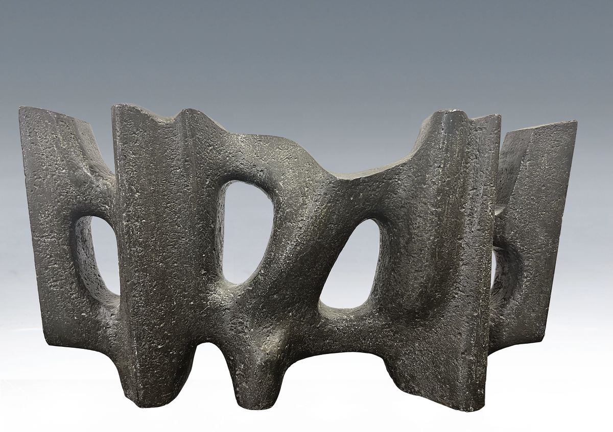 Georg Vorhauer, 1903 Paris-1981 Neustadt a.d. Weinstraße, Skulptur, Aluminiumguß, ca. 22x41x11cm