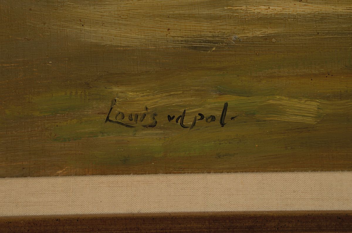 Detail a: Louis van der Pol, 1915 Amsterdam-1986 Abcoude, Kinder am Strand, Öl/Holz, links unten signiert, ca. 45x60cm, R. ca. 61x76cm
