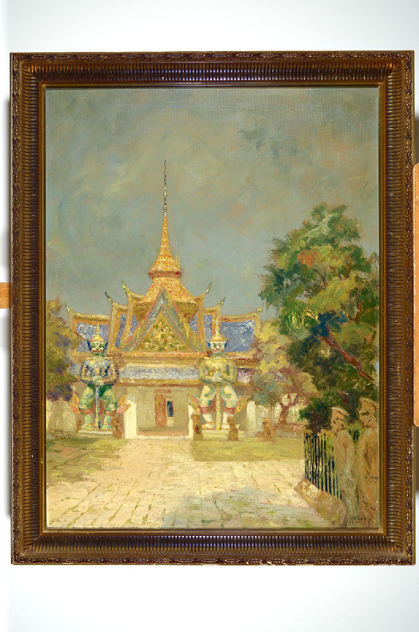 Hugo Vilfred Pedersen, 1870 Kopenhagen - 1959 , reiste 12 Jahre durch Asien und schuf v.a. Werke mit Sujets aus Indien, Indonesien und Japan, hier: ...