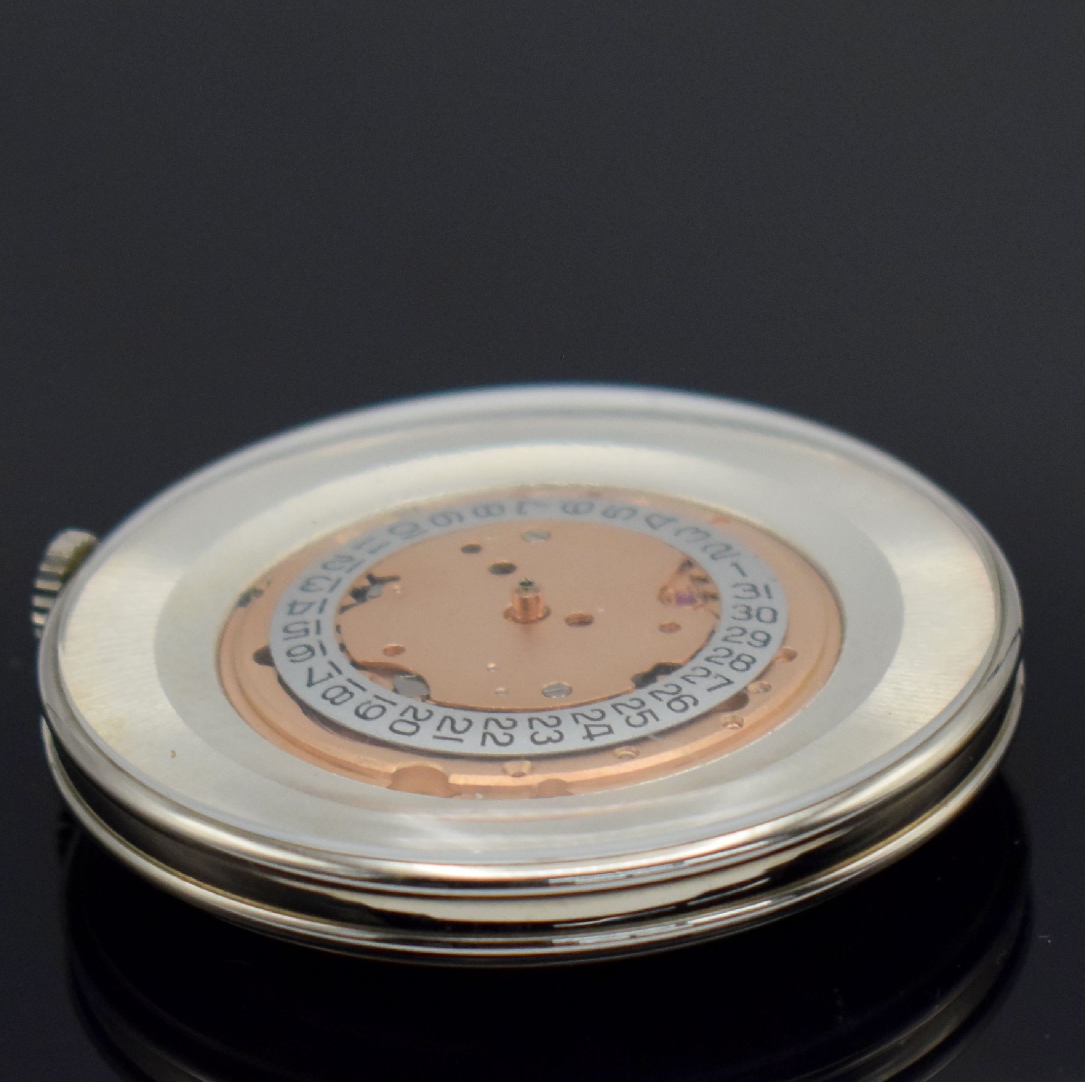 Detail f: OMEGA sehr seltenes & sammelwürdiges Schauwerkim original Präsentations-Gehäuse Kaliber 564, Schweiz um 1968, beids. vergl., gedr. Geh., rotverg. ...