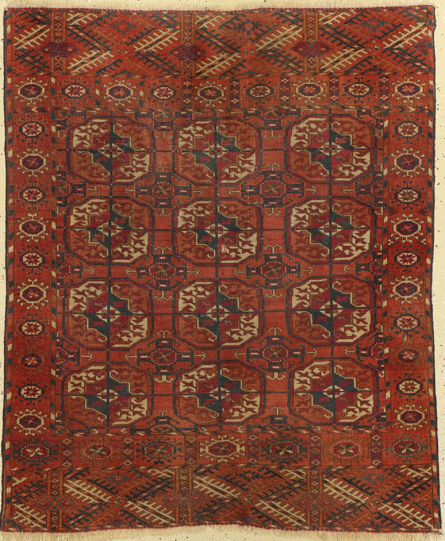 Tekke Herdteppich, Turkmenistan, 19.Jhd, Wolle auf Wolle, ca. 110 x 90 cm, EHZ: 4