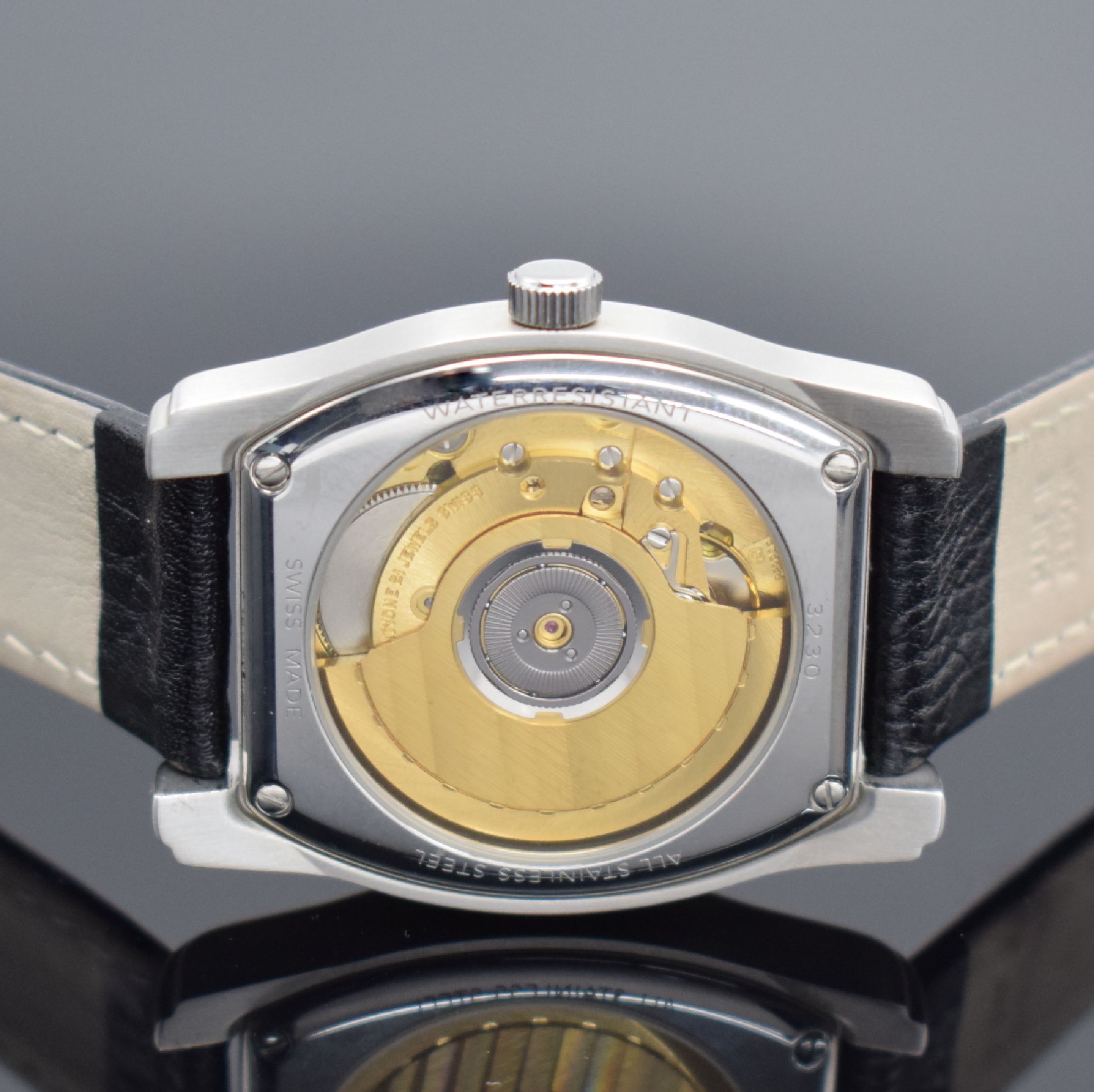 Detail c: PIERRE CHATELAIN Armbanduhr, Automatik, beids. vergl. Edelstahlgeh., Boden 4-fach verschr., vers. Zifferbl., Hilfszifferbl. m. Perlmutteinl., gebl. ...