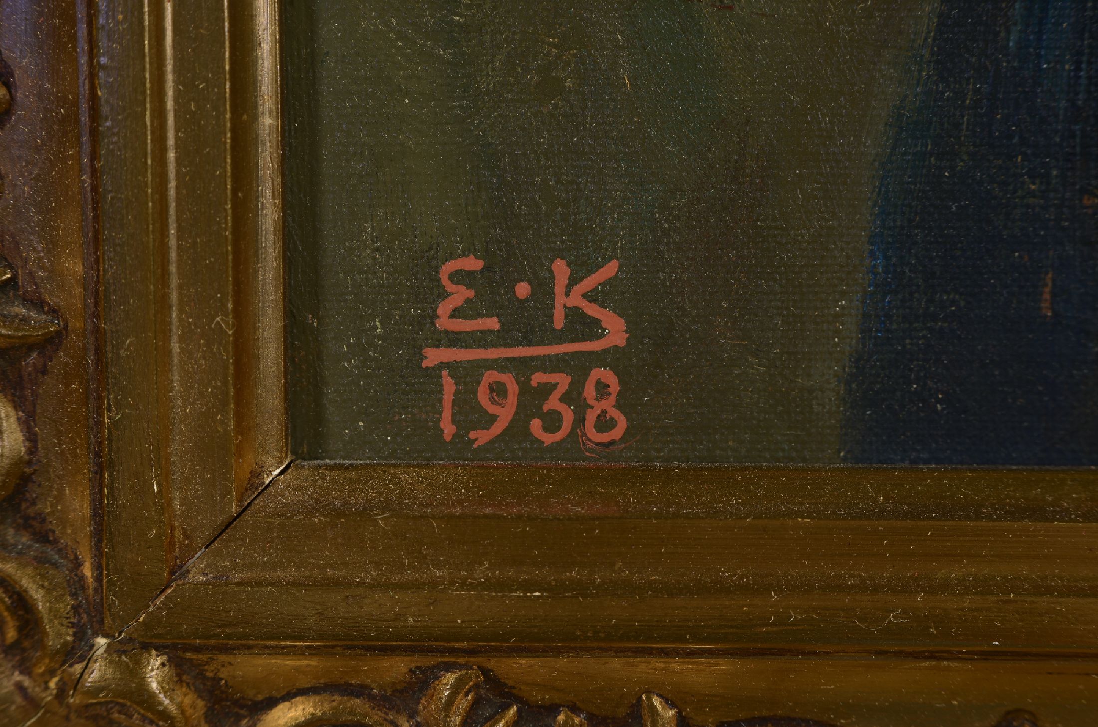 Detail a: Emil Axel Krause, 1871 Kopenhagen - 1945 Farum, Studium an der Akademie Kopenhagen, längere Aufenthalte in Deutschland, Porträt eines jungen ...