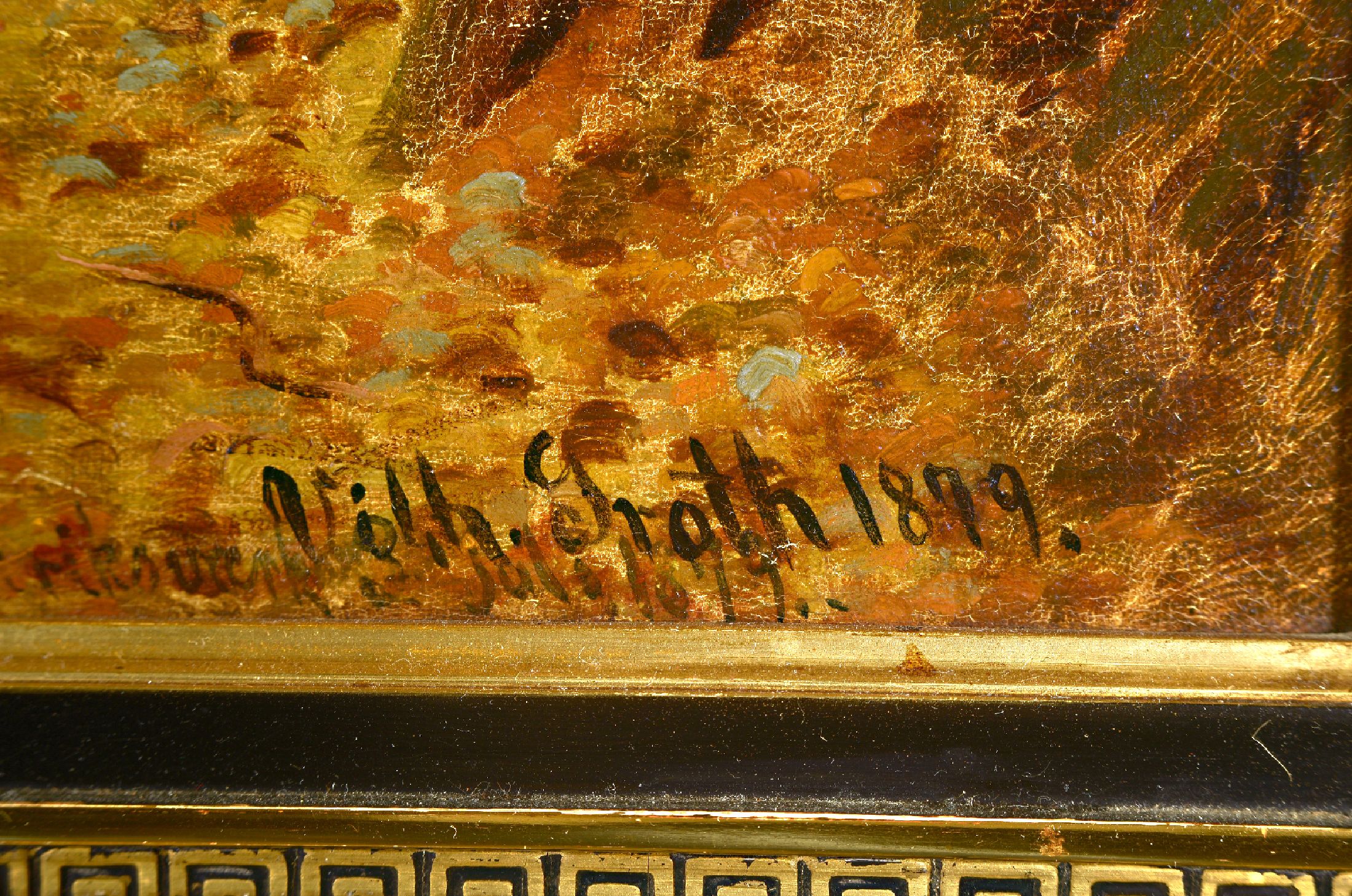 Detail a: Vilhelm Groth, 1842 - 1899 Kopenhagen, Ausbildung an der Zeichenschule von Frederik Ferdinand Helsted, Studium an der Akademie Kopenhagen, beschickte ...
